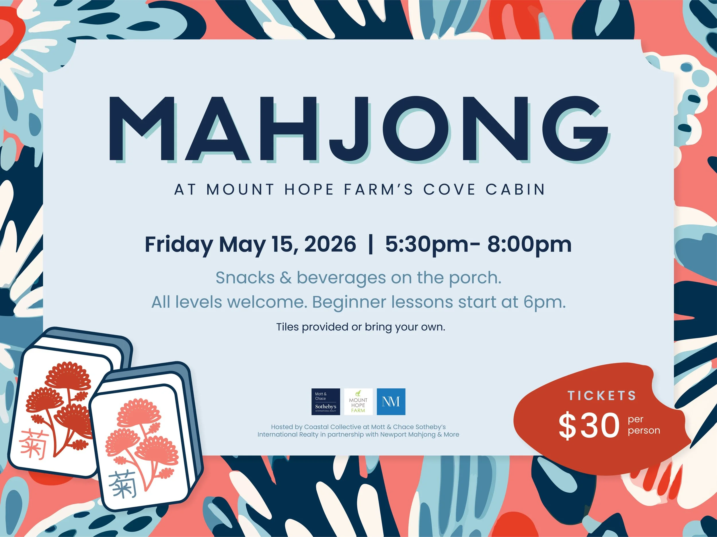 Mahjong at Cove Cabin