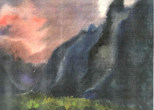Tatra, 1985, Aquarell