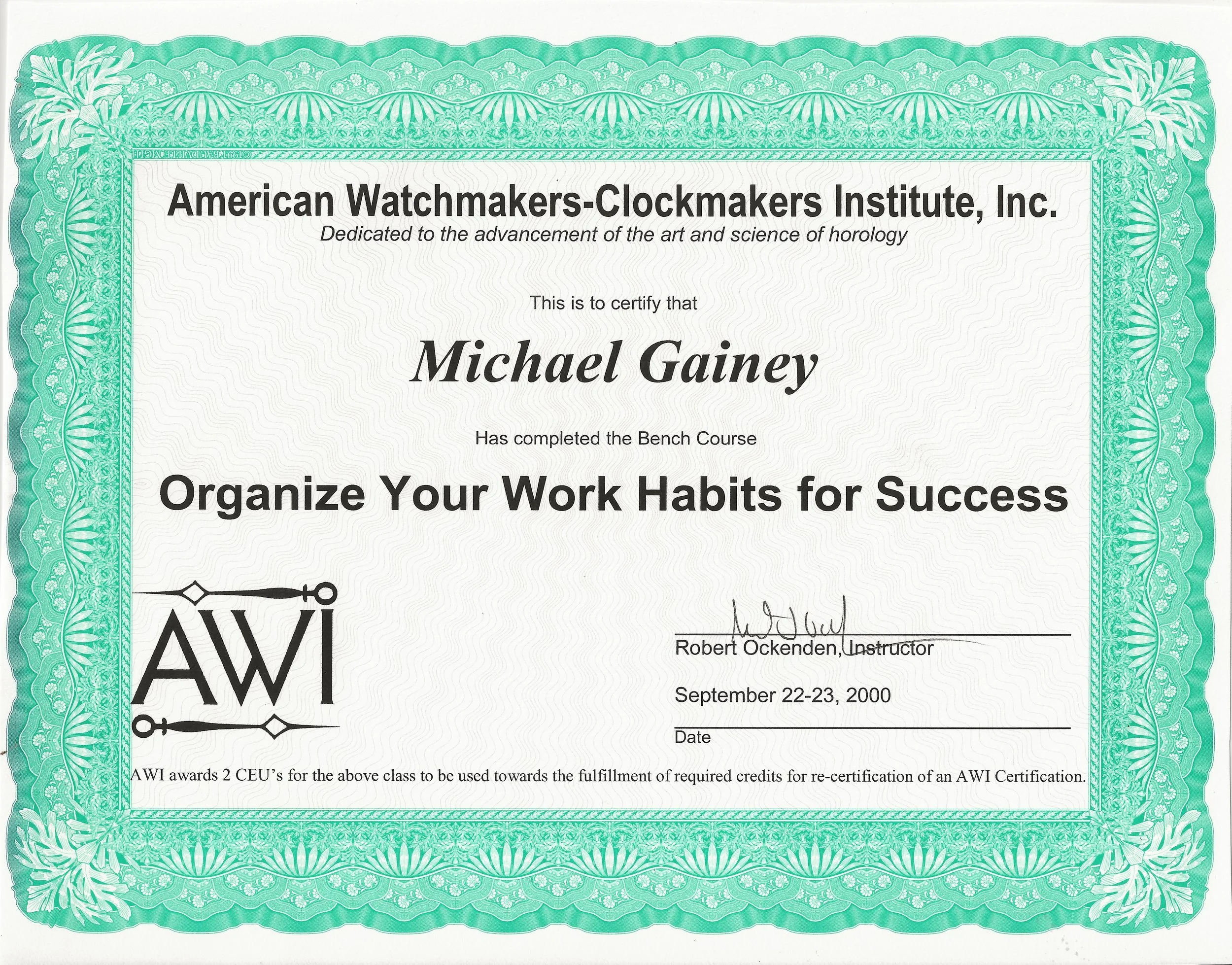 Howard Miller Clock Repair by Master Clock Repair of Columbus, Ohio