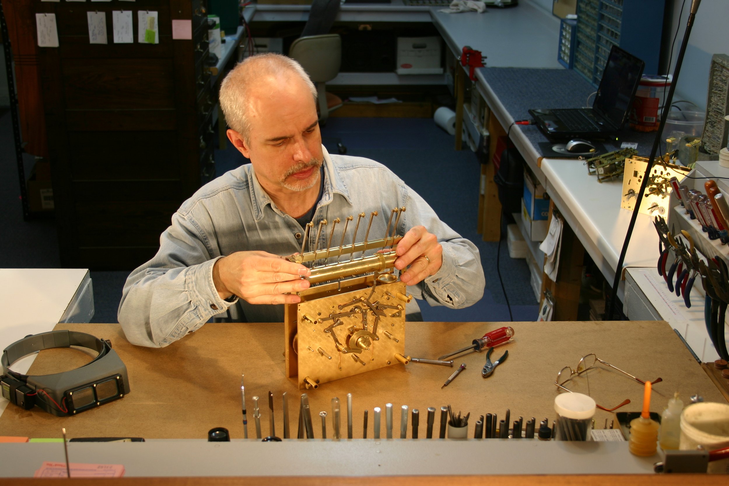 Herschede Tubular Bell Clock Restoration — Master Clock Repair