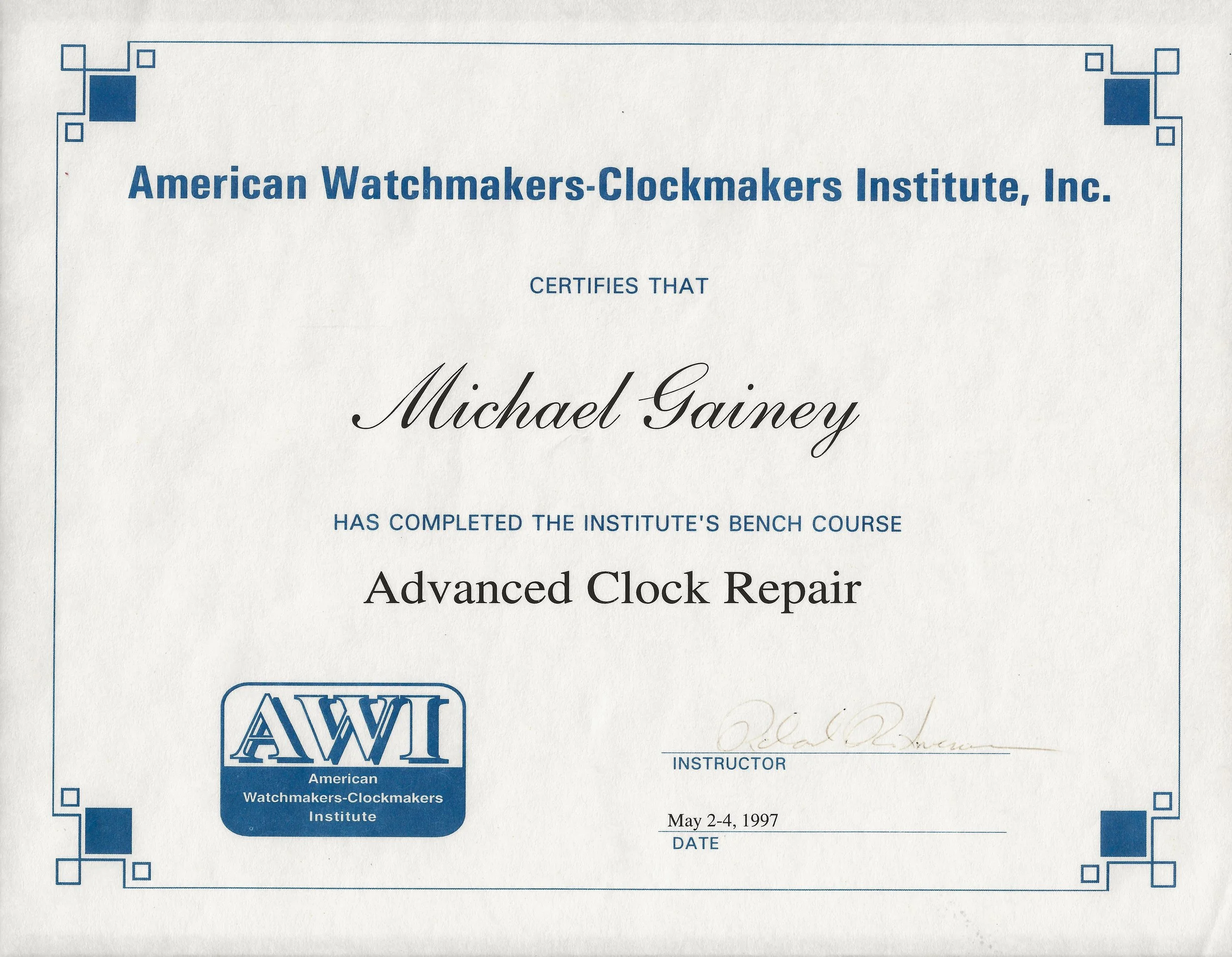 Howard Miller Clock Repair by Master Clock Repair of Columbus, Ohio