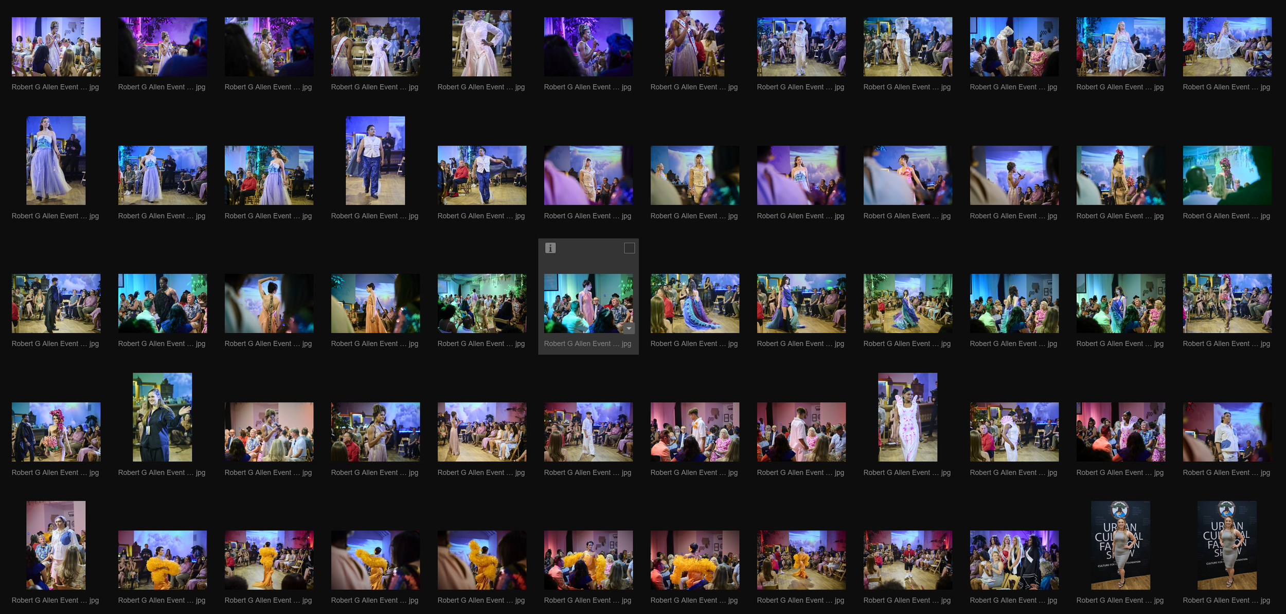 Fashion show collage