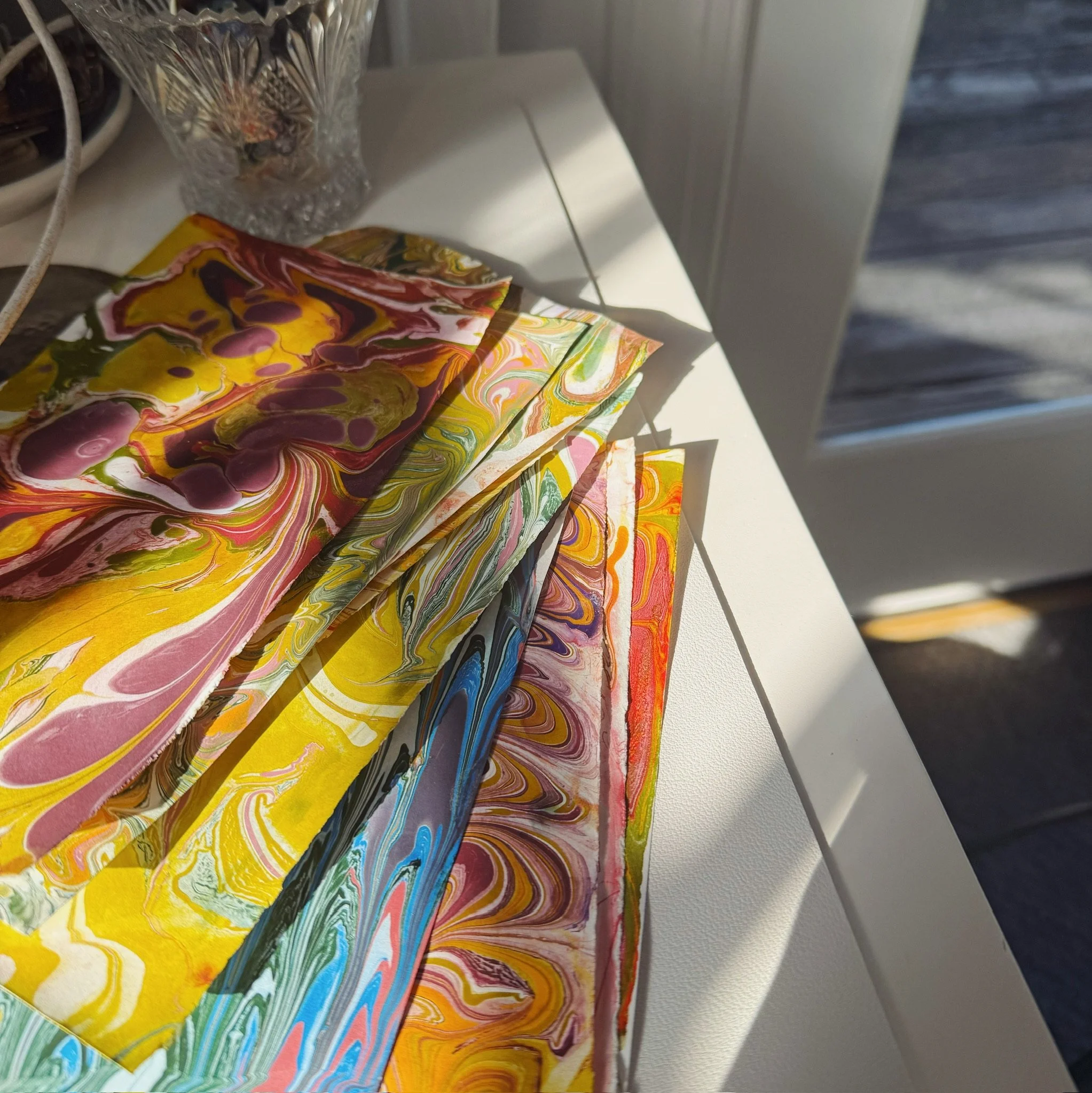 Hand-Marbling Paper — Ross Paper Co.