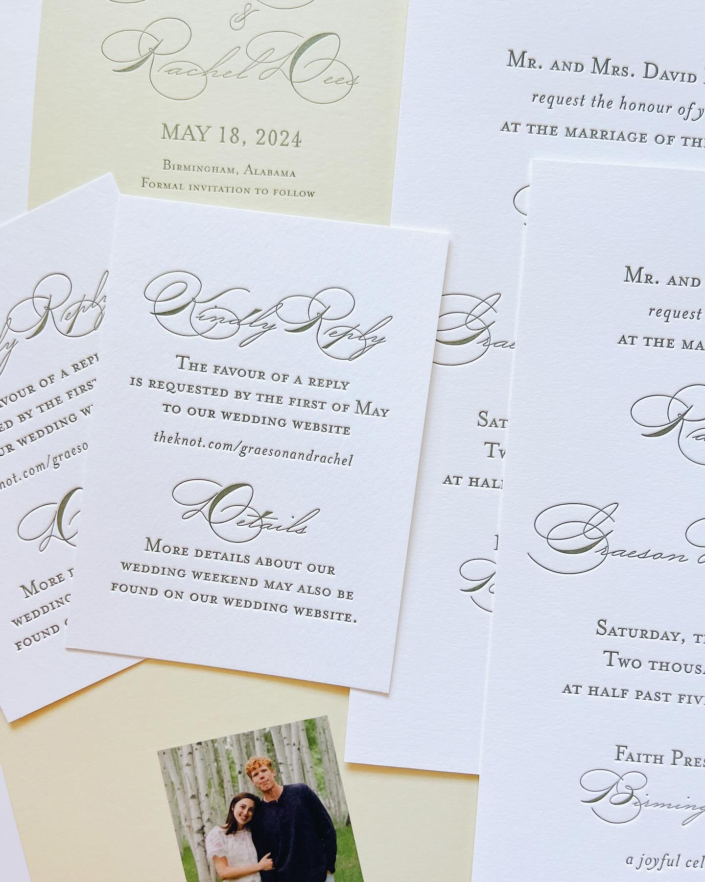 Rachel and Graeson are married!! 🤍Congratulations to this adorable couple - we loved every second of creating your paper! 

#weddinginspiration #letterpress #weddingstationery #stationery #weddinginvitations #trending