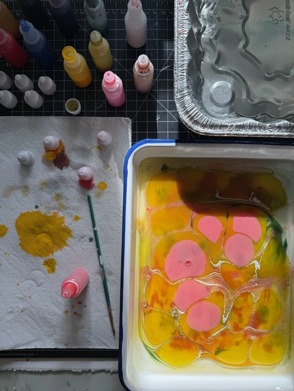 Hand-Marbling Paper — Ross Paper Co.