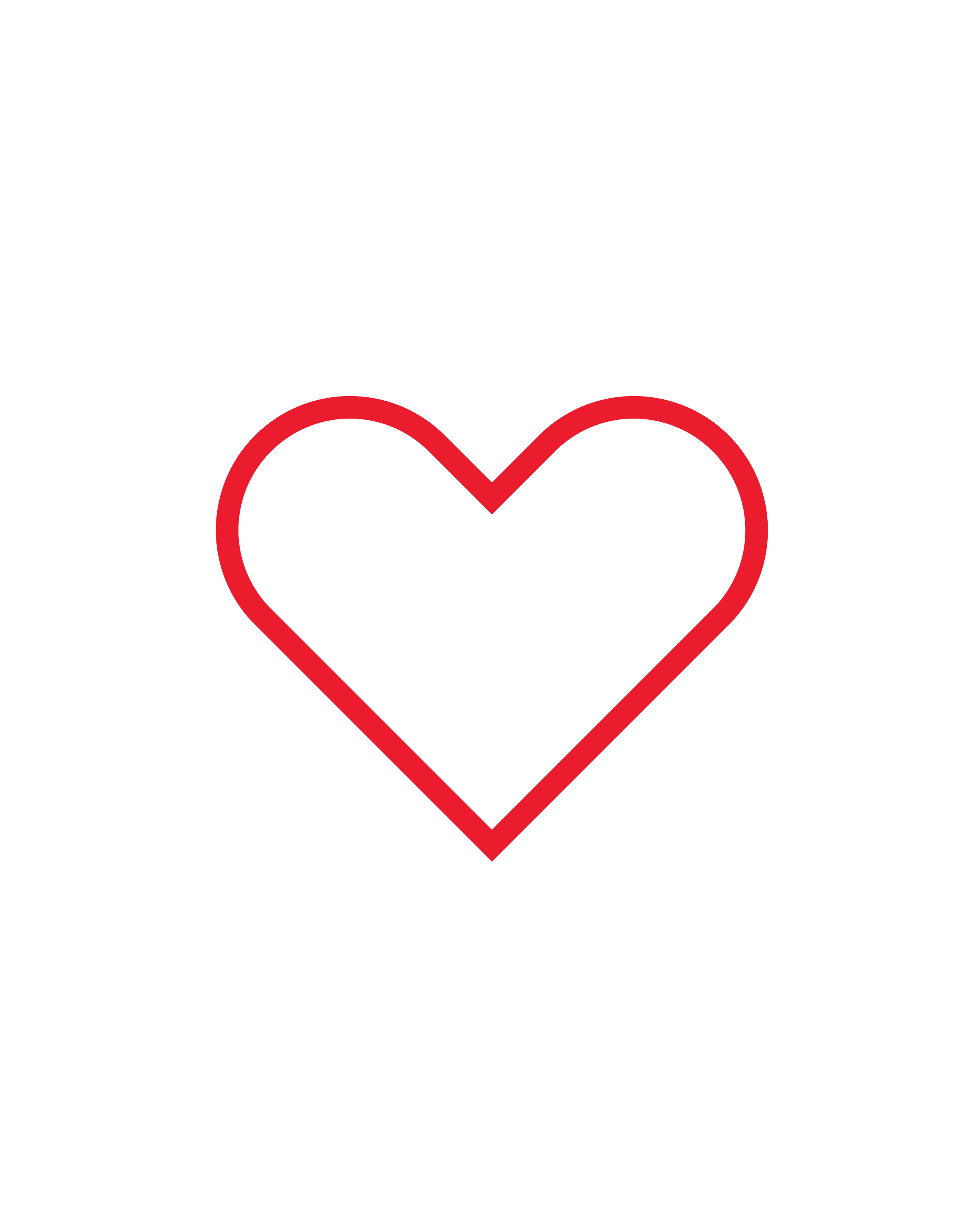 Neon sign featuring a black shield outline with a red heart inside, set against a black background.