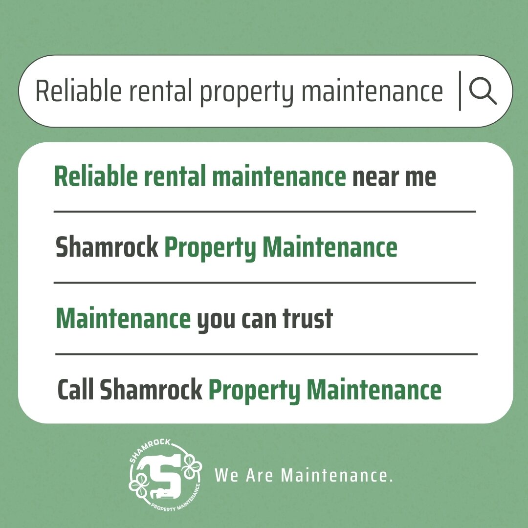 The search is over...
When it comes to reliable property maintenance, we are your go-to team! 🌟

With years of experience and a commitment to excellence, we are the trusted partner of countless landlords and property managers. From plumbing and elec