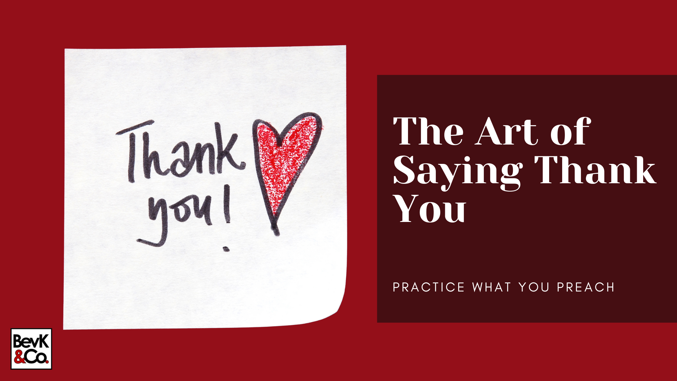 The Art of Saying Thank You