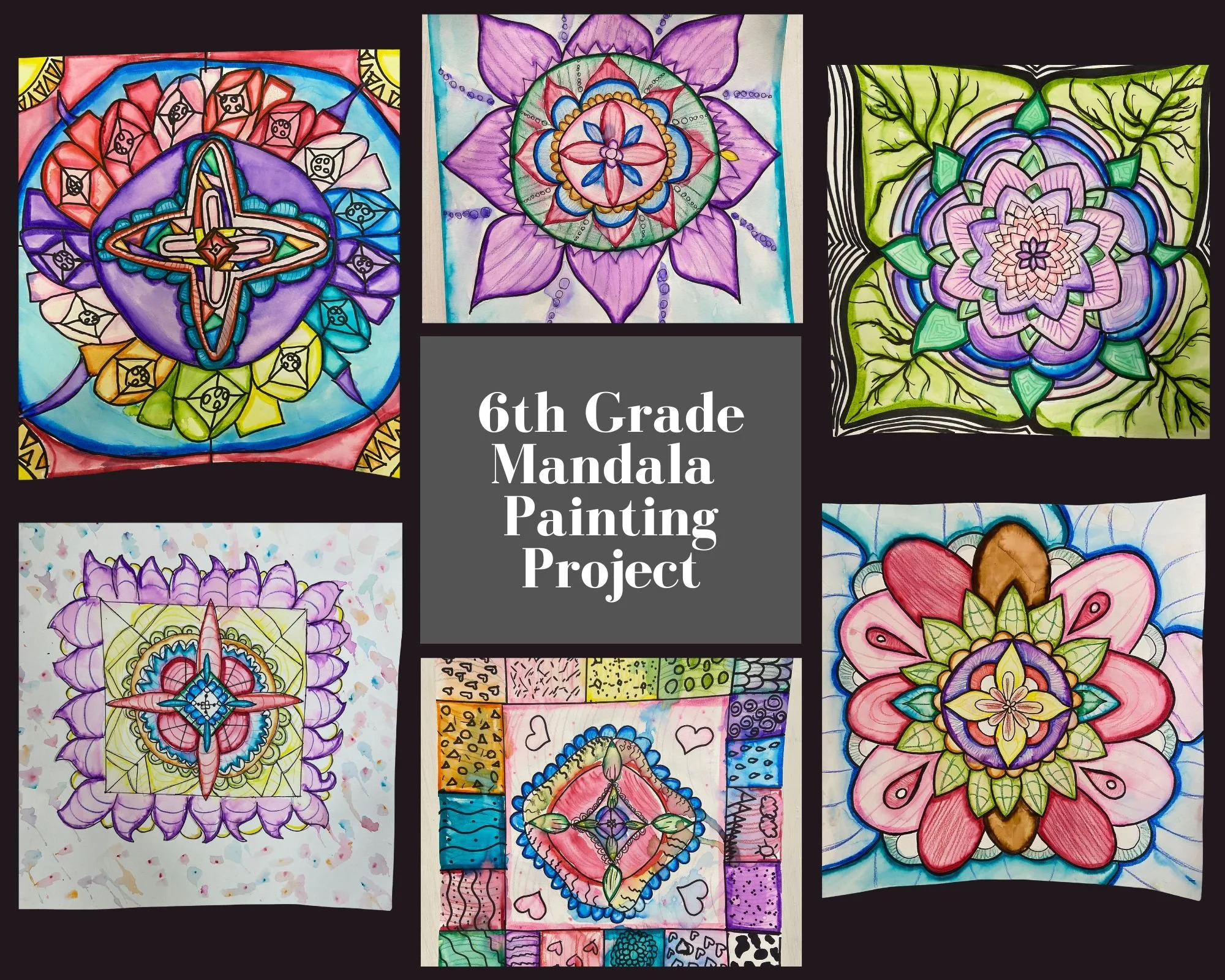 6th Grade Mandala Painting Project.jpg