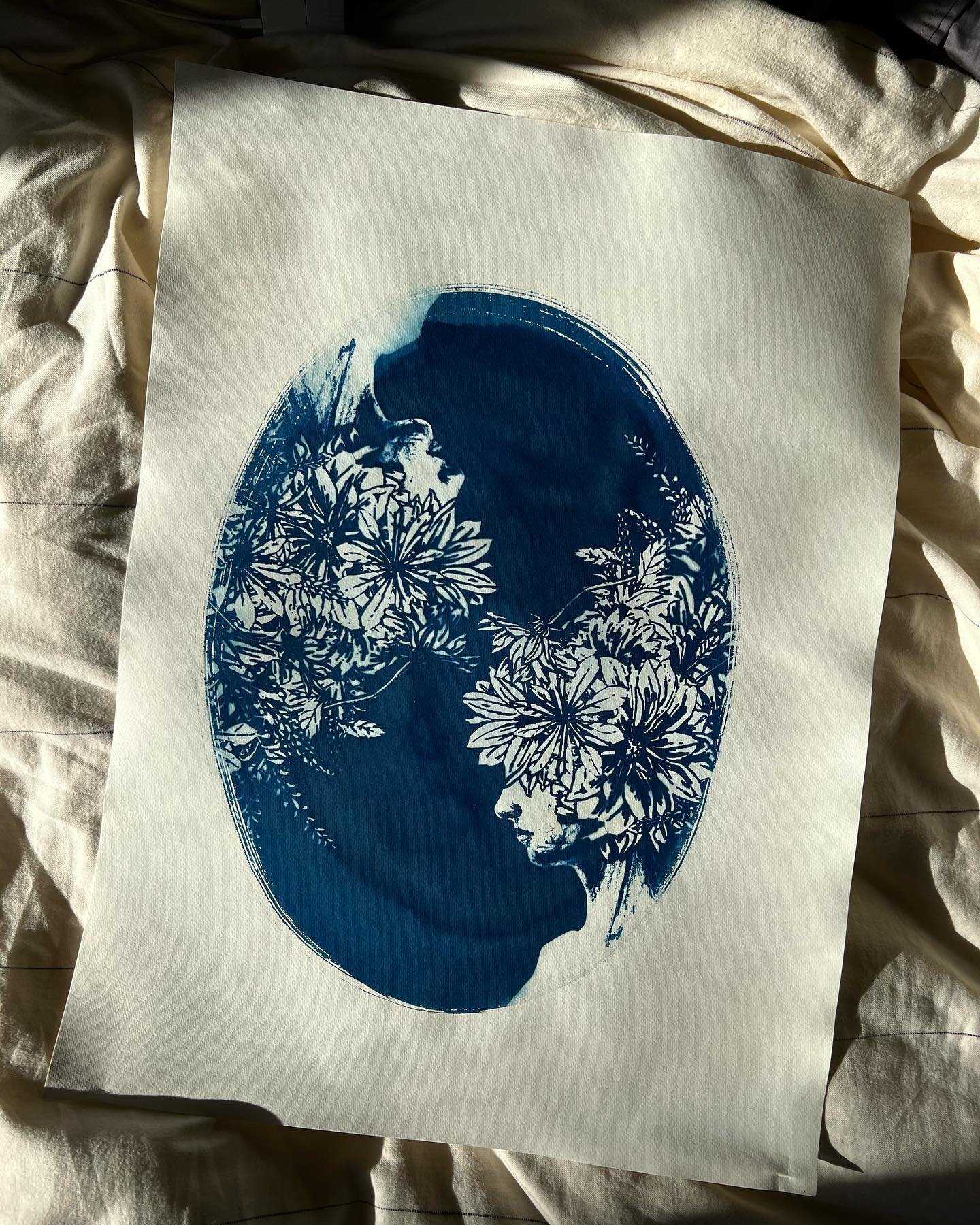 Wondering why I&rsquo;m using cyanotype printing in my art? I&rsquo;ve previously used this technique as a mile marker in documenting life events. For my 30th birthday two years ago, I had each of my family members create a cyanotype print as a birth
