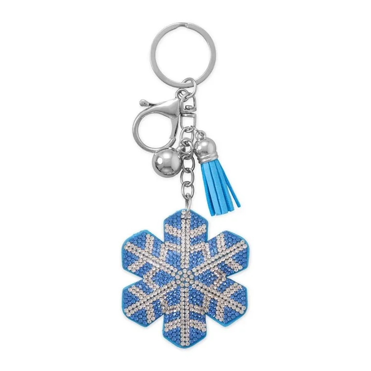 Crystal Snowflake Bag Charm