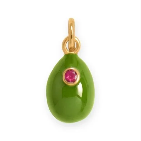 Gold Martini Olive Charm