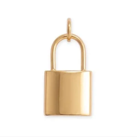 Gold Lock Charm