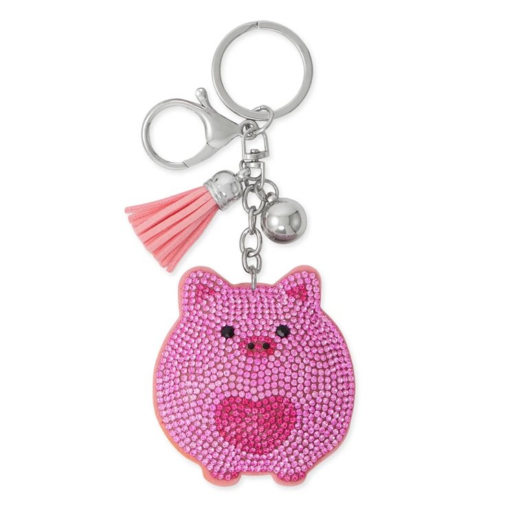Crystal Piggy Bag Charm