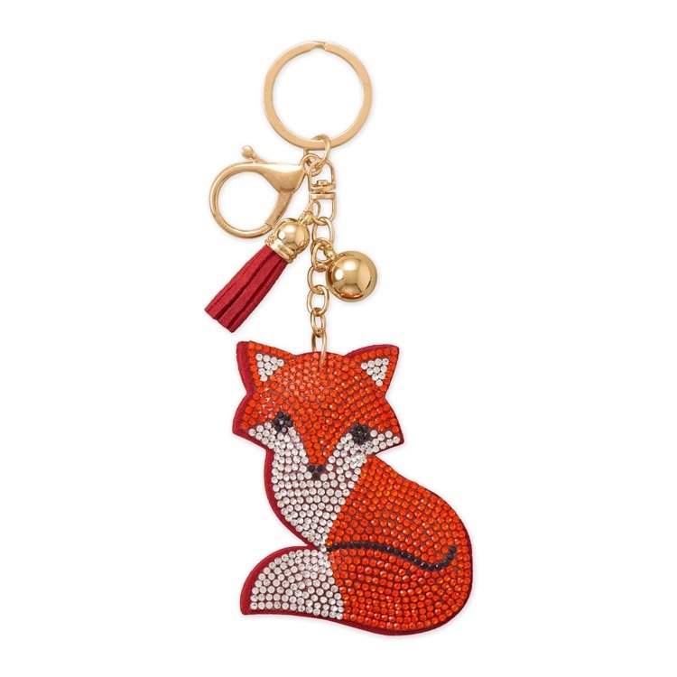 Crystal Fox Bag Charm