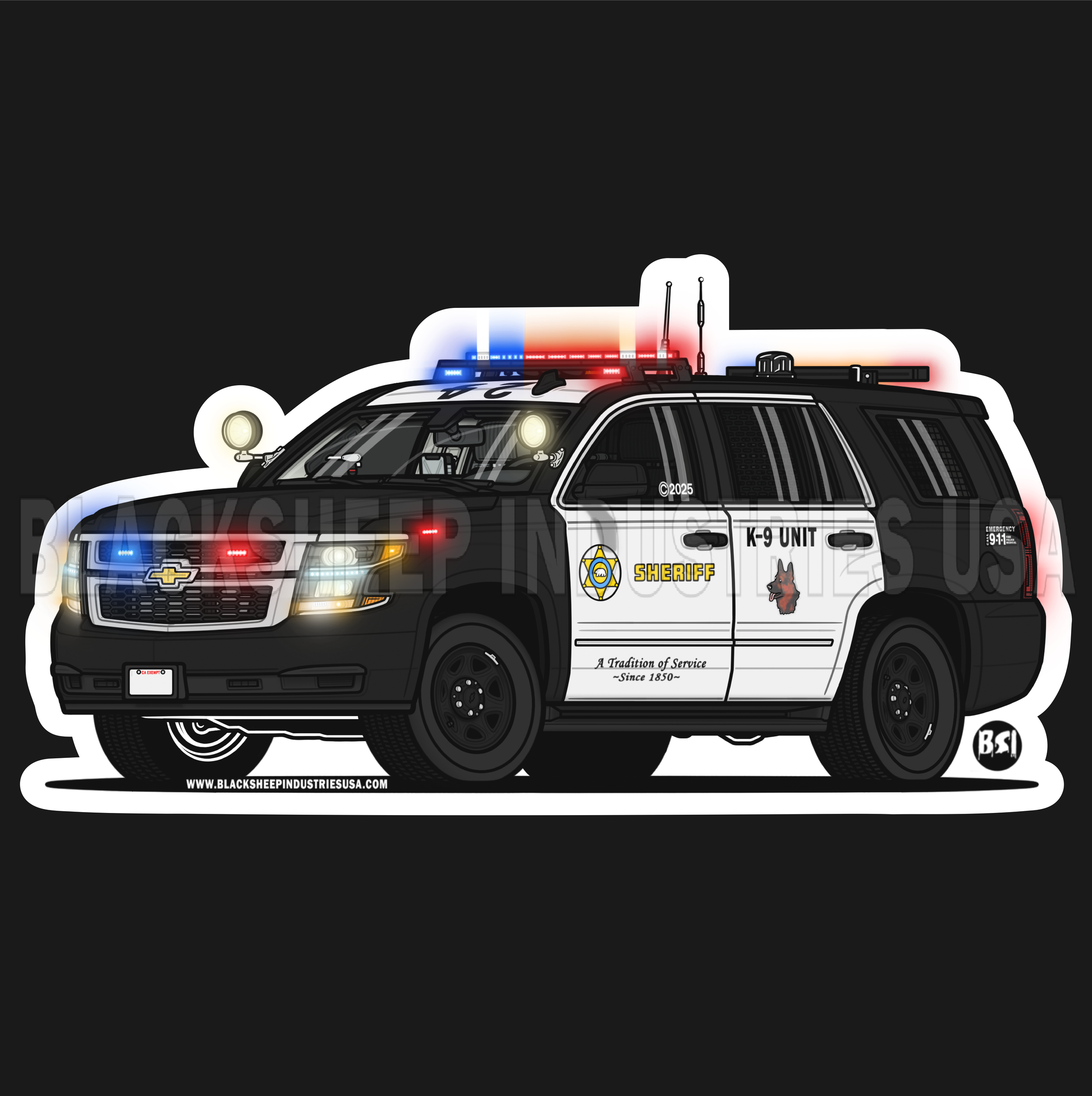 LASD ( CA ) K-9 Unit Stickers