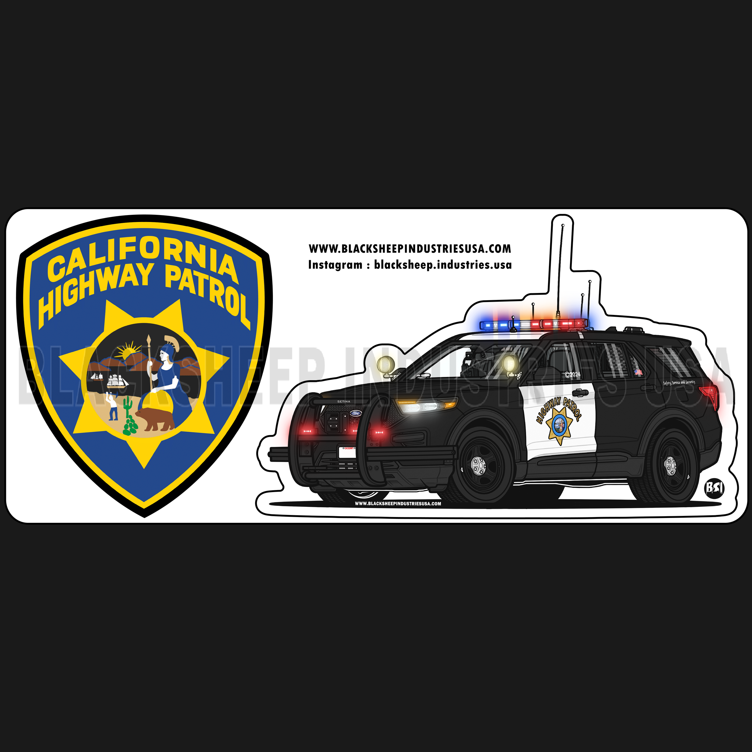 CHP ( CA ) Patrol Sticker Sheets