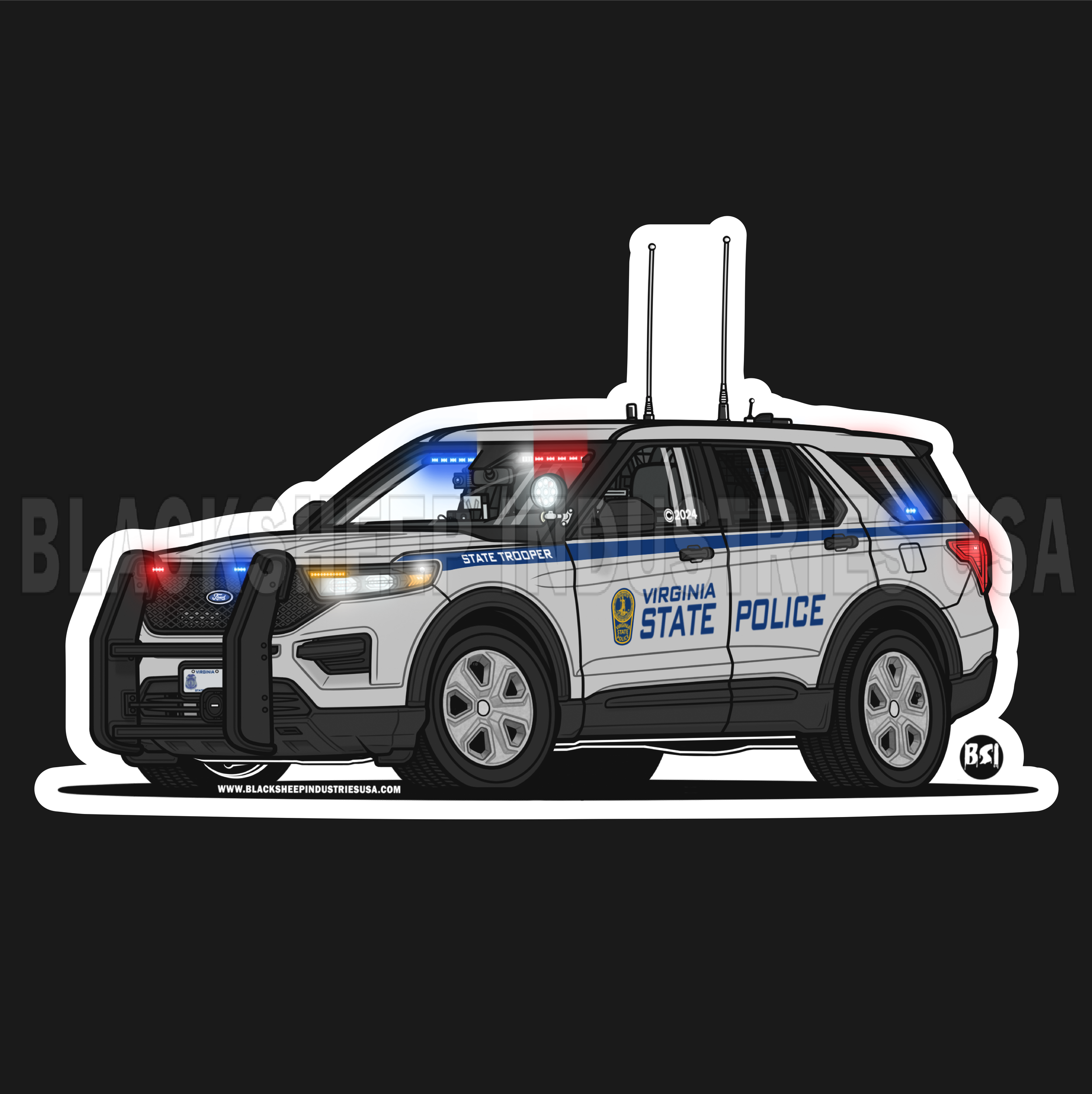 VSP ( VA ) Patrol Vehicle Stickers