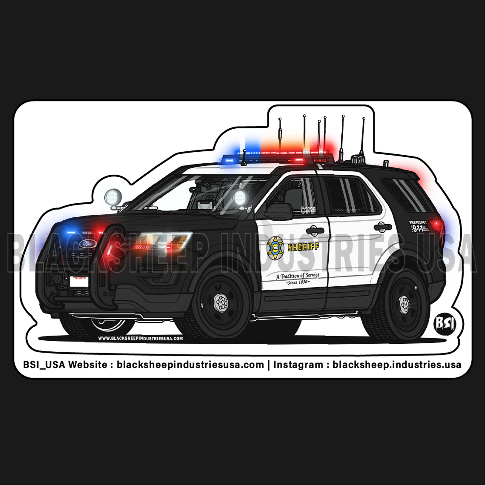 LASD 16 - 19 FPIU Radio-Car Kiss-Cut Sticker #1.png