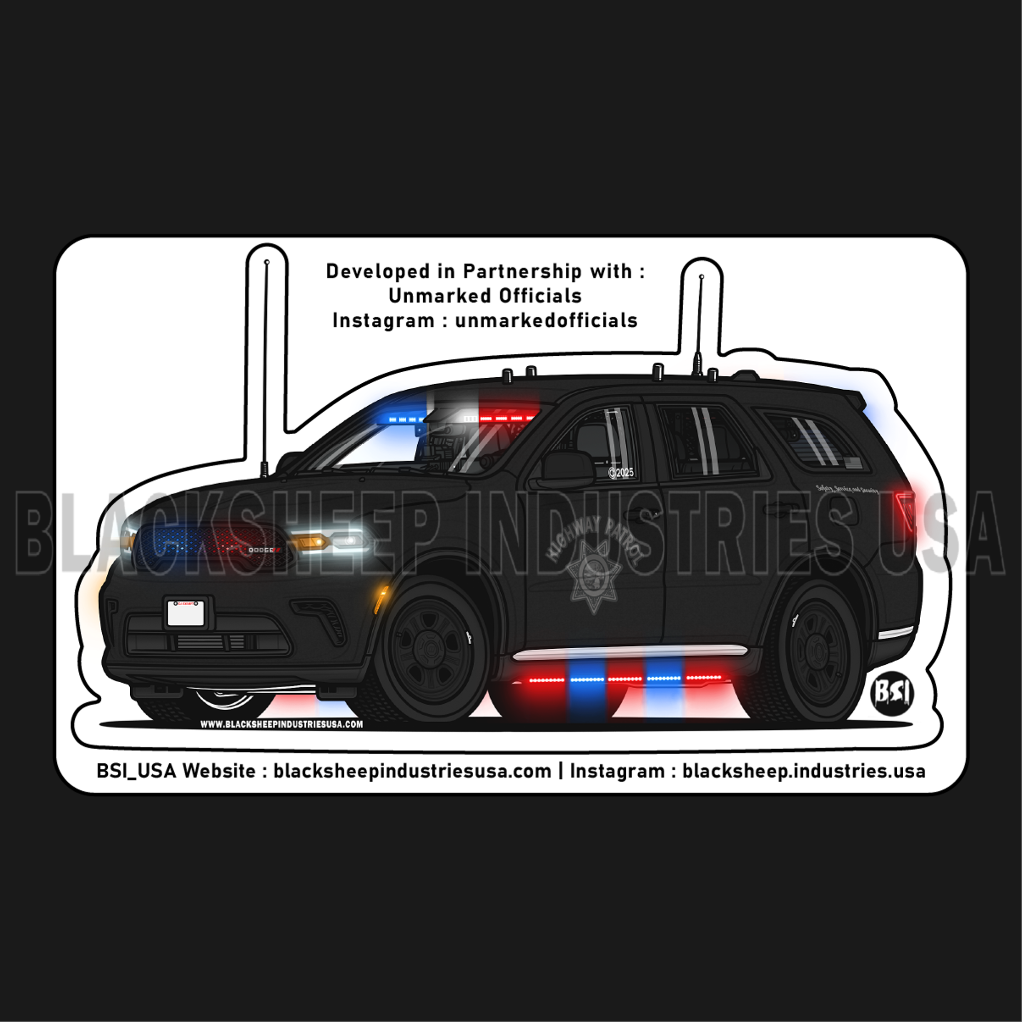 Black SMPV Durango Kiss-Cut Sticker #1.png