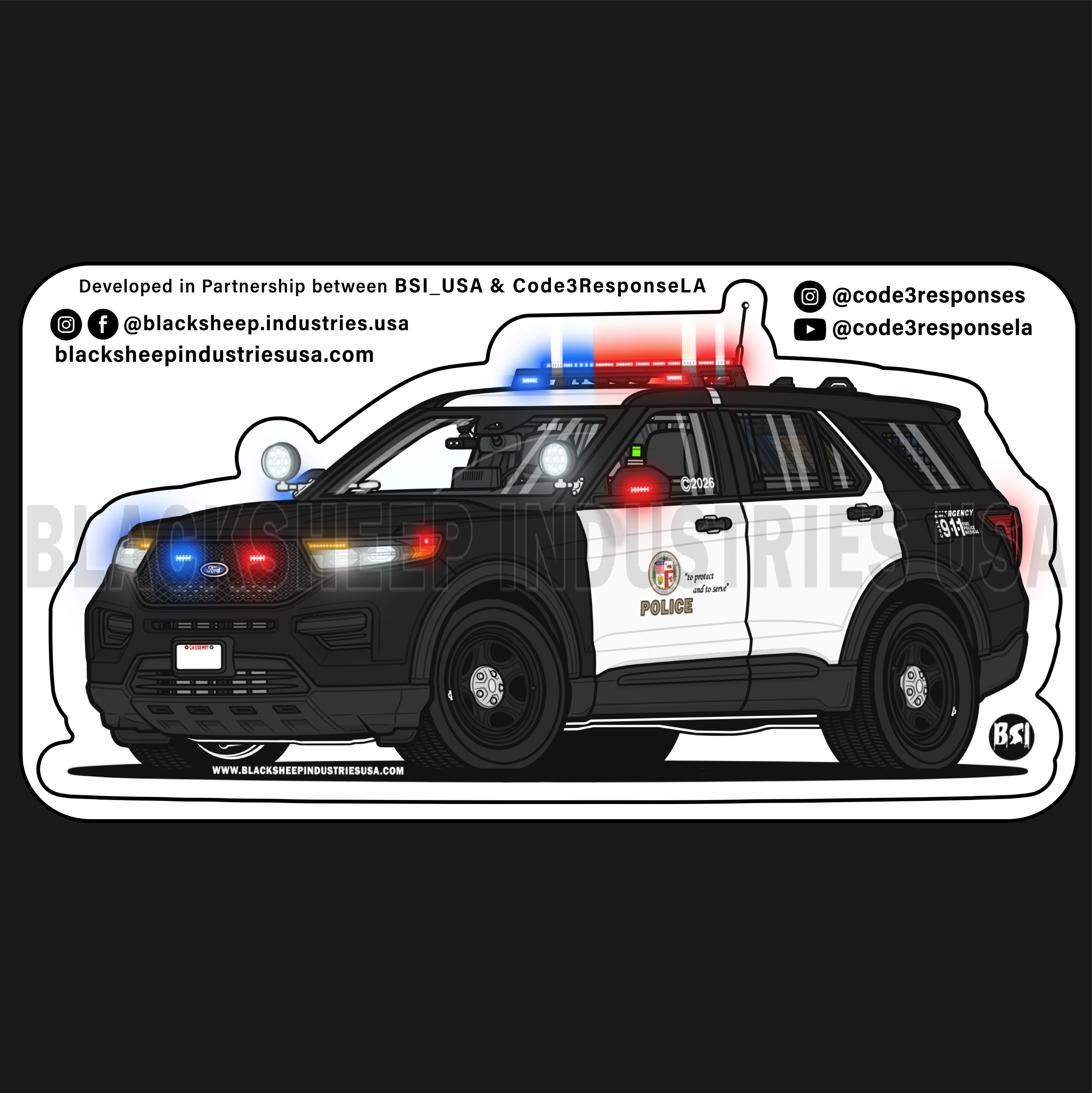 LAPD Patrol 2025+ FPIU Shop Kiss-Cut Sticker #1.png