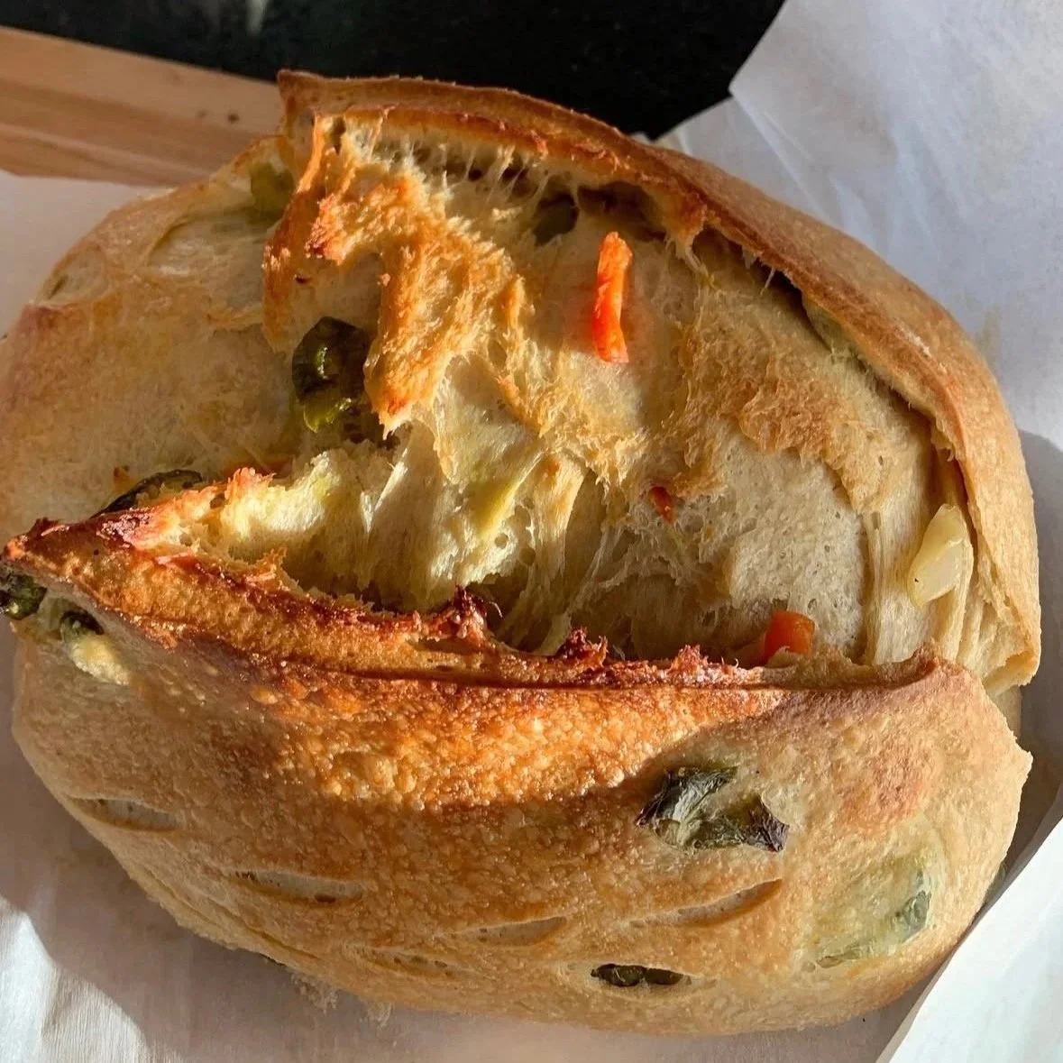 GIARDINIERA SOURDOUGH LOAF