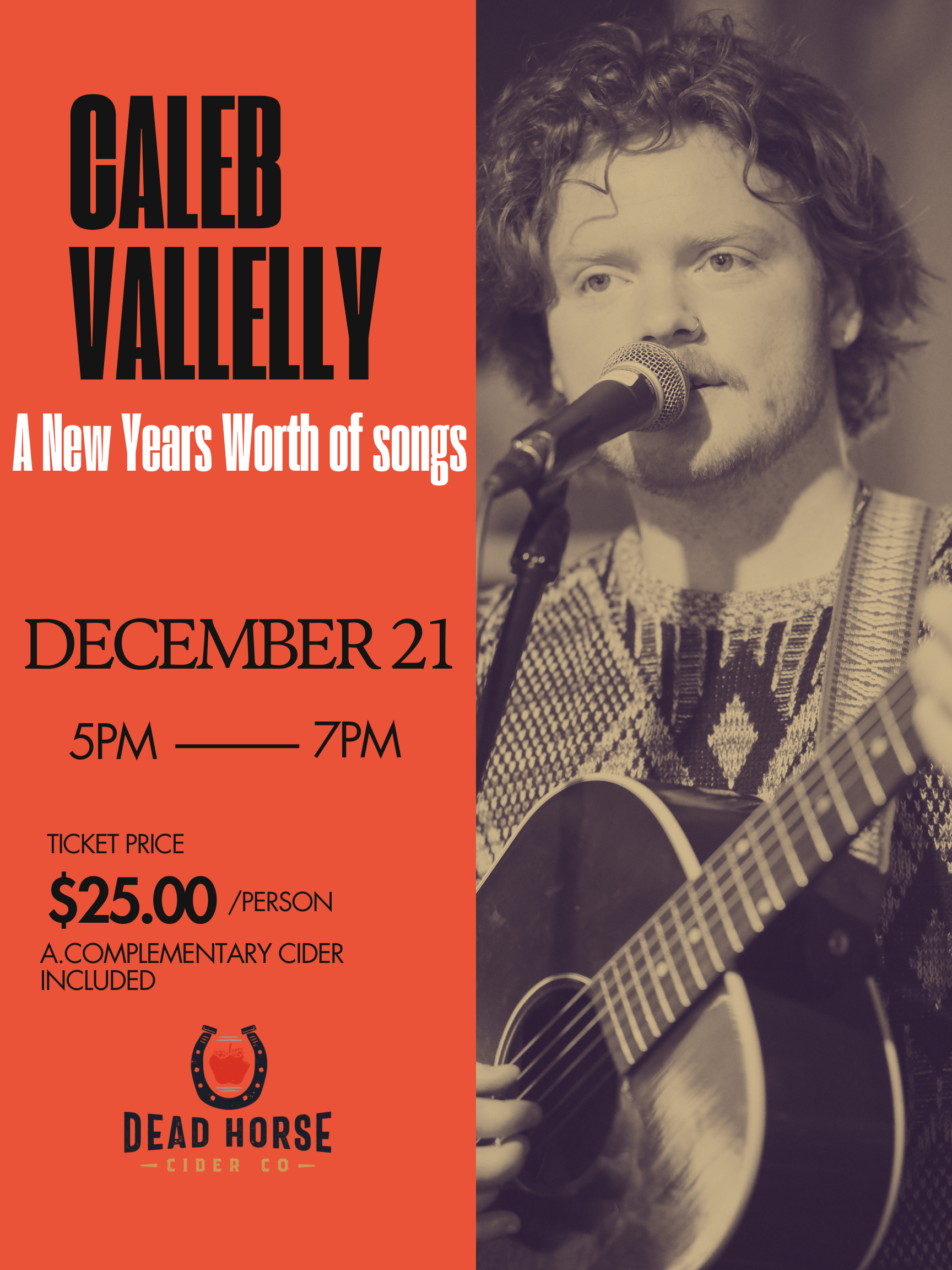 Caleb Vallelly at the Cidery