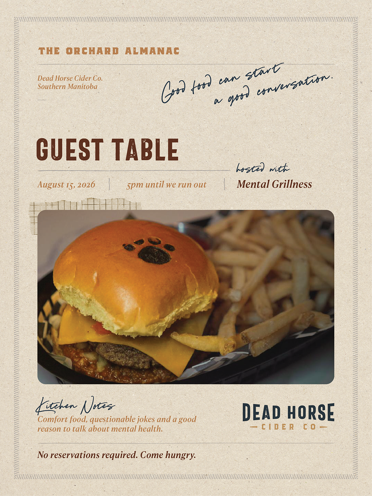 Guest Table with Mental Grillness
