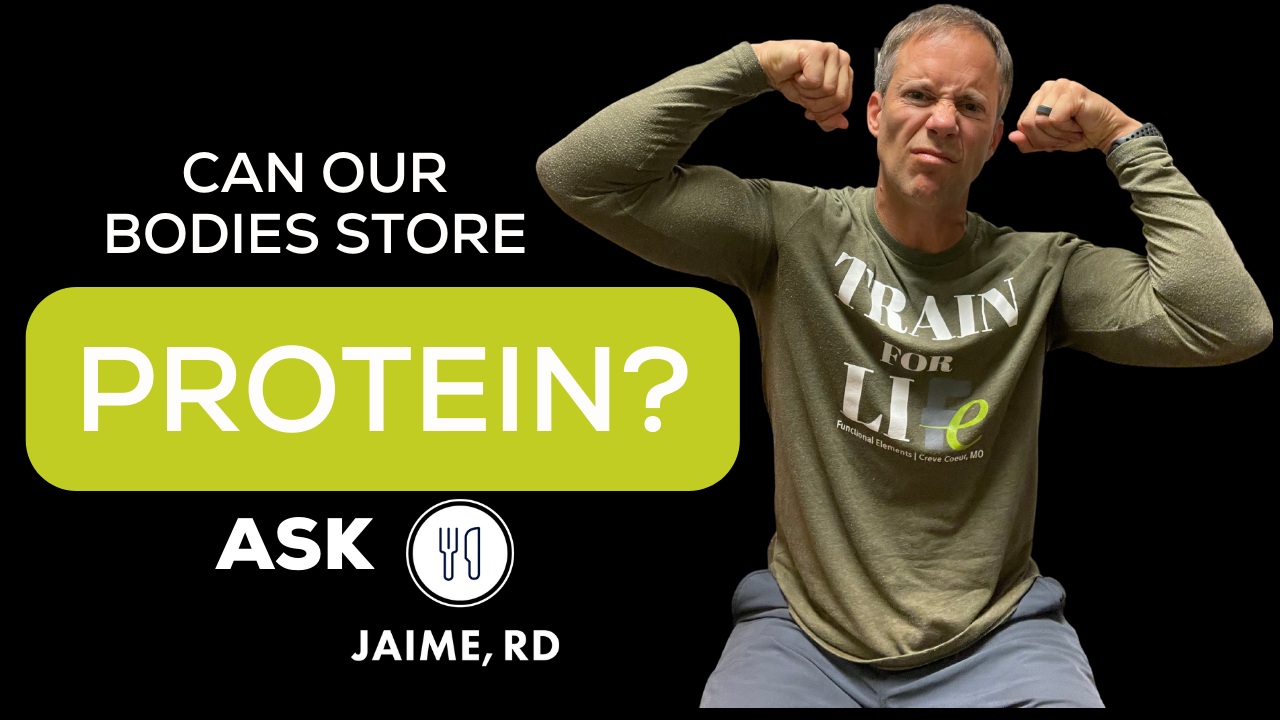Can Our Bodies Store Protein? #AskJaime
