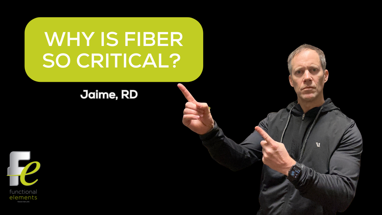 Why is fiber so critical? 