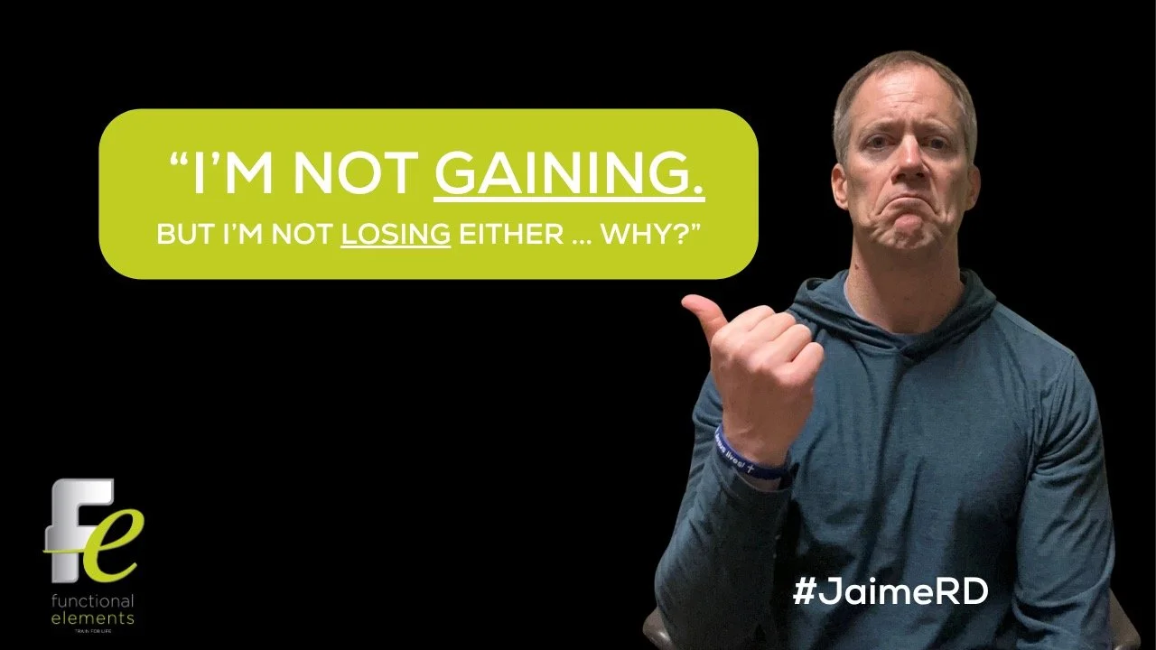 I’m not gaining…but, I’m not losing either…WHY?