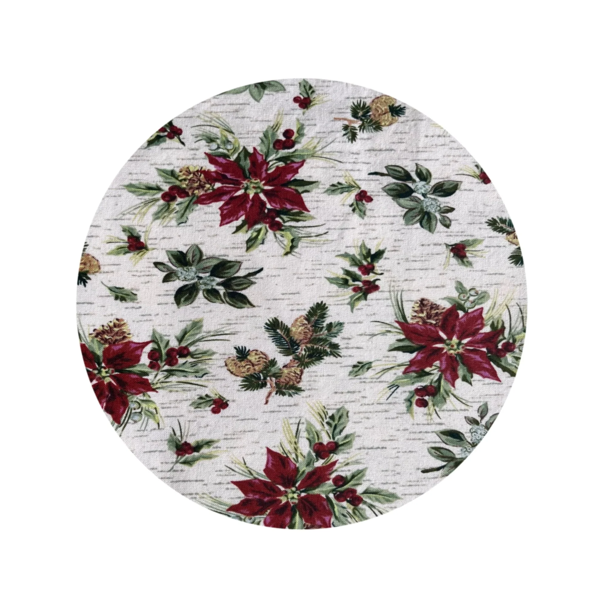 Holiday Botanical liners custom made by Basket Swag for Longaberger Collectors