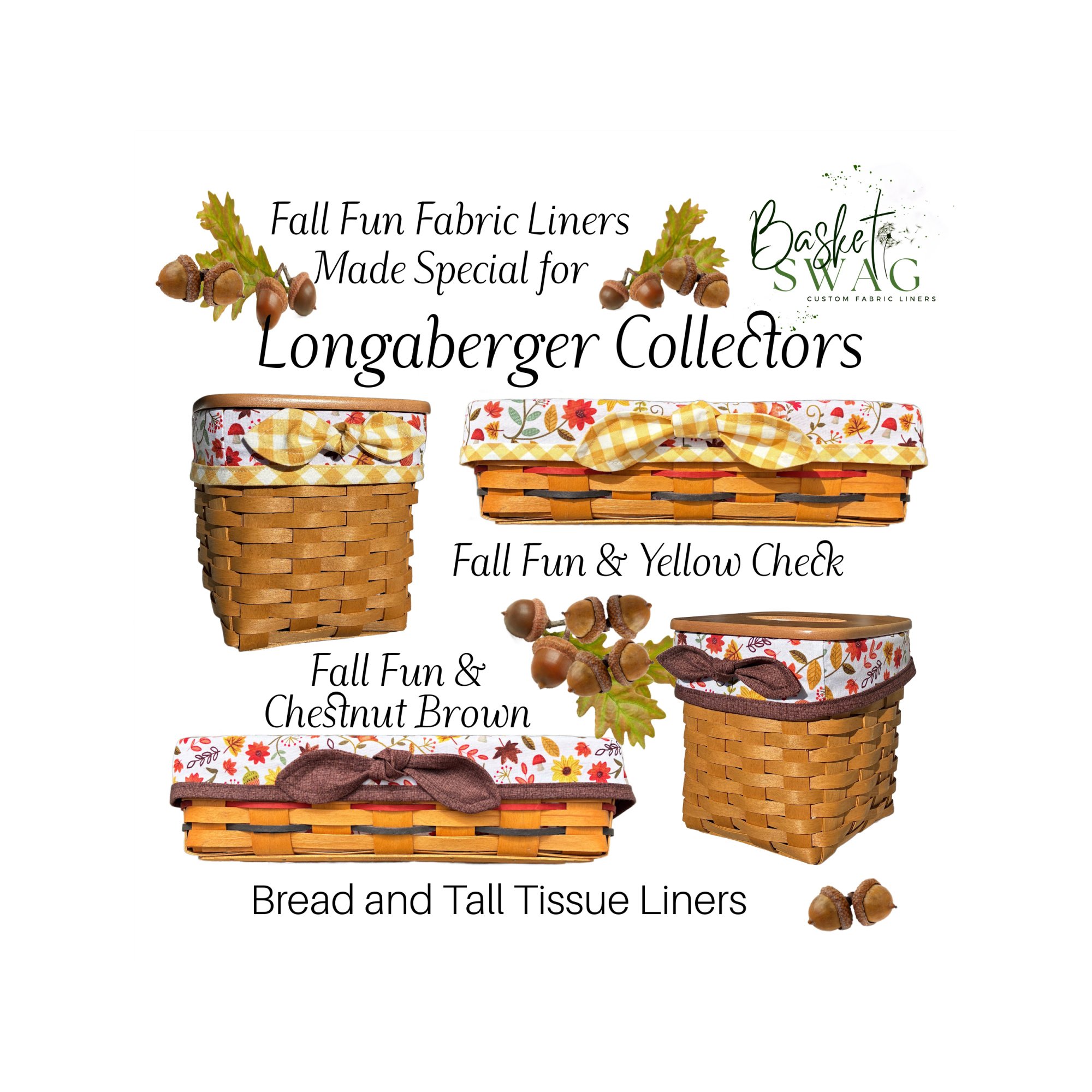 LIMITED EDITION - BREAD LINERS - TALL TISSUE LINERS - FALL FUN