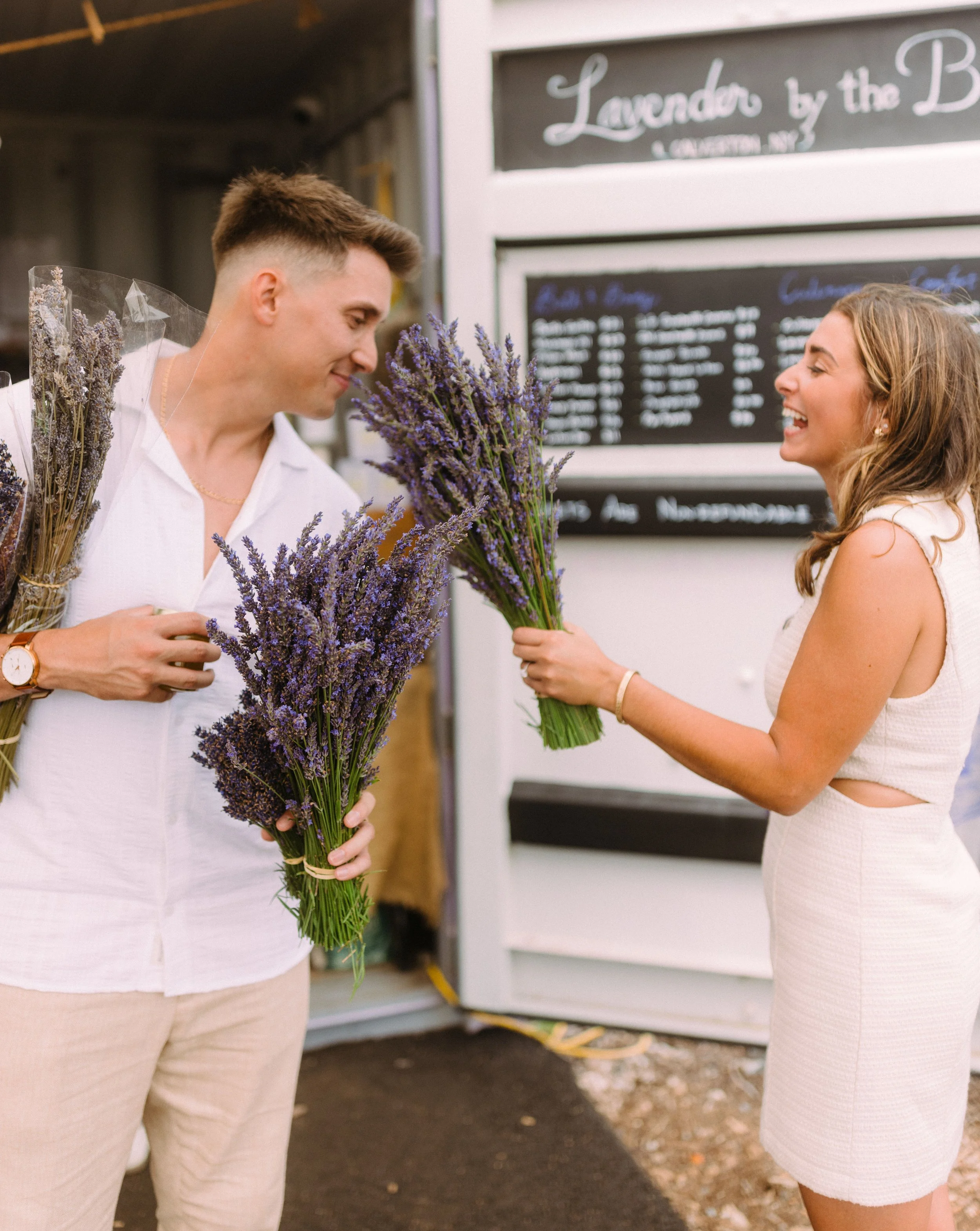 A Lavender-Kissed Surprise: Capturing Love at Long Island's Hidden Gem