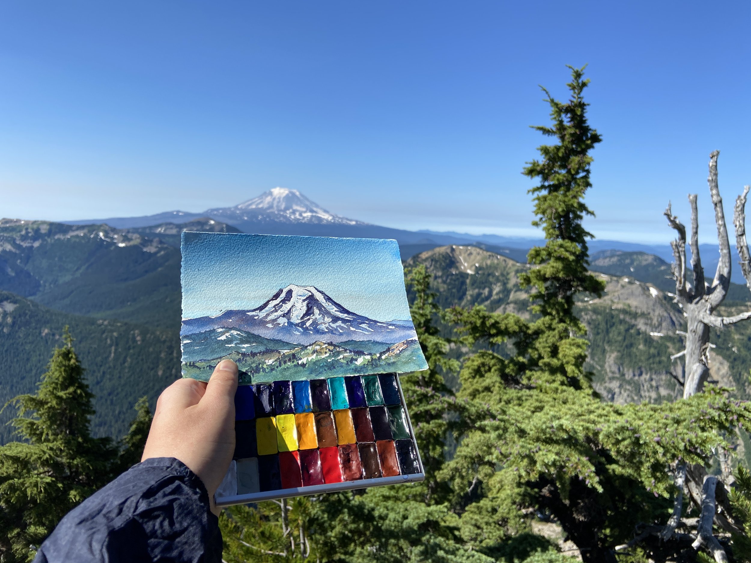 Mountain Landscape Paint Kit, Hiking Gift, Adventure Activity