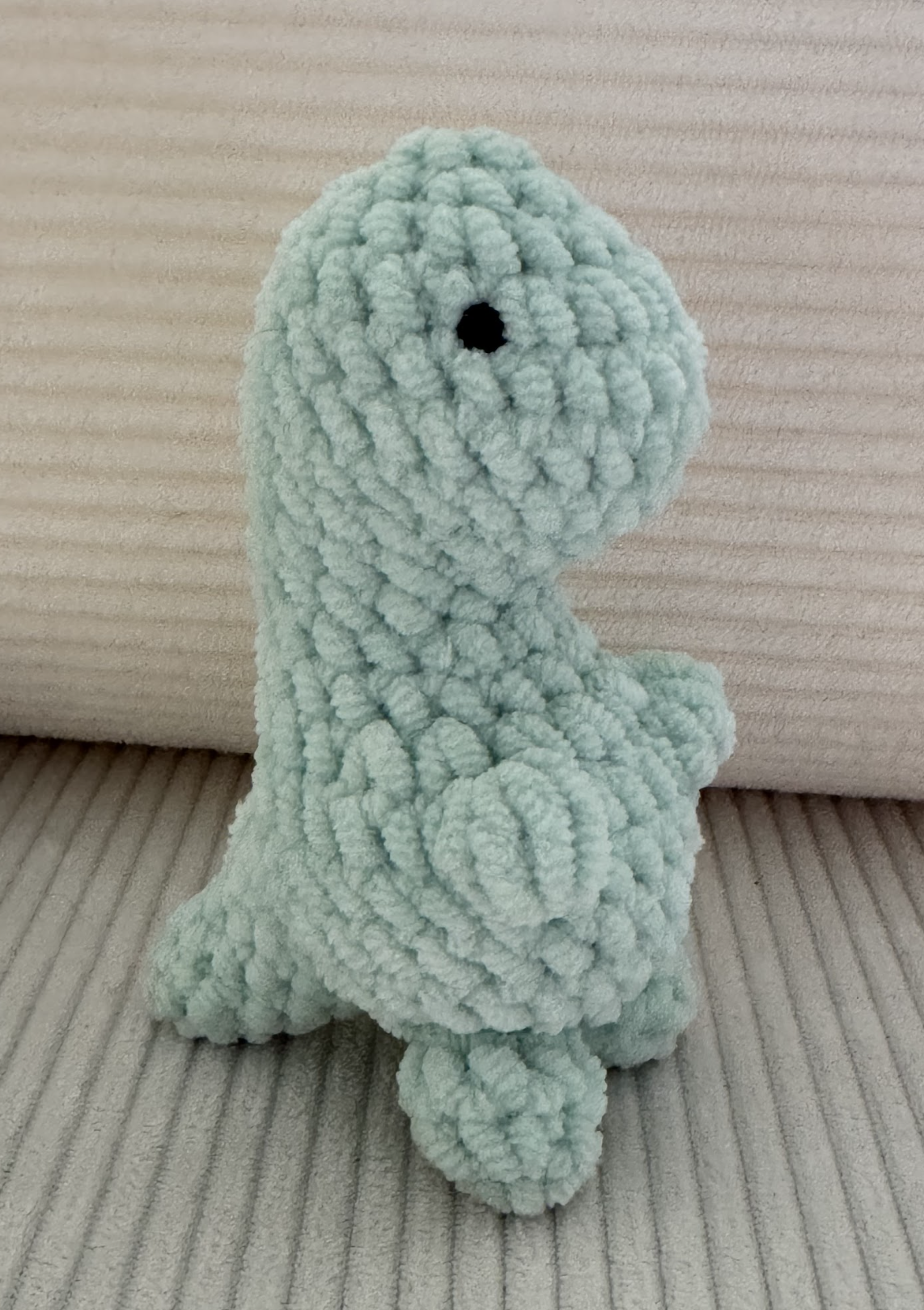 Crochet TIny Seafoam Dino