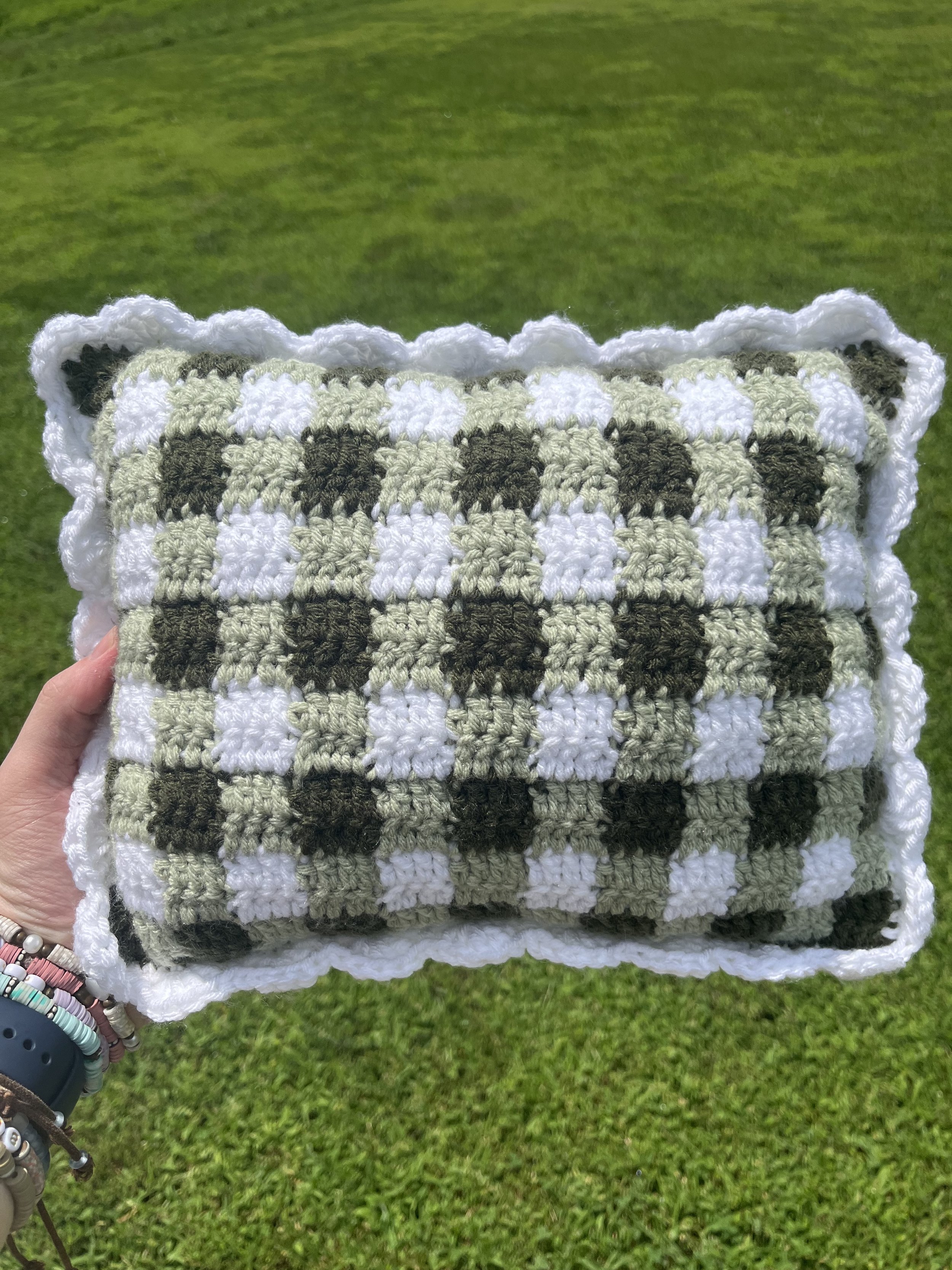 Gingham Throw Pillow