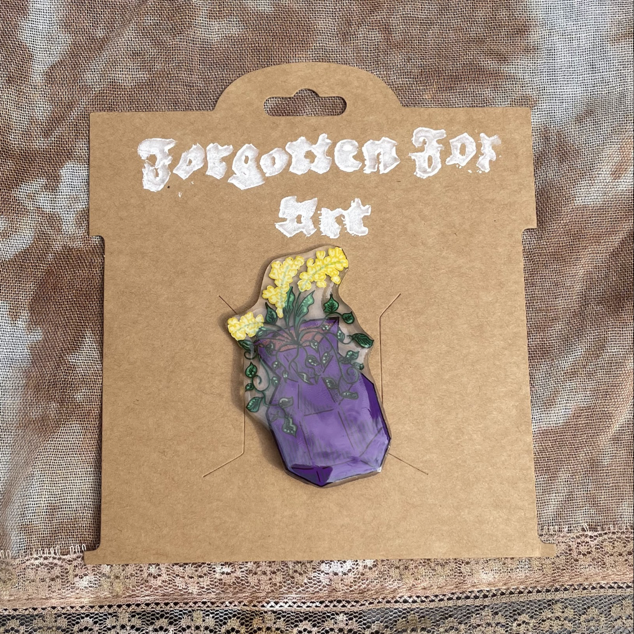 Large Floral Pin