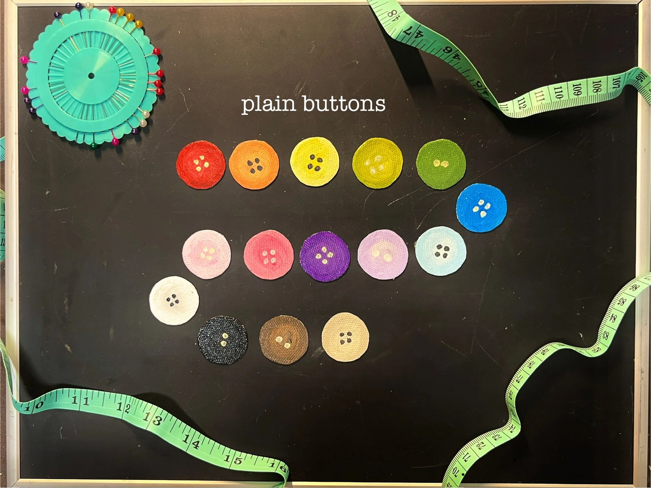 Plain Button Magnets