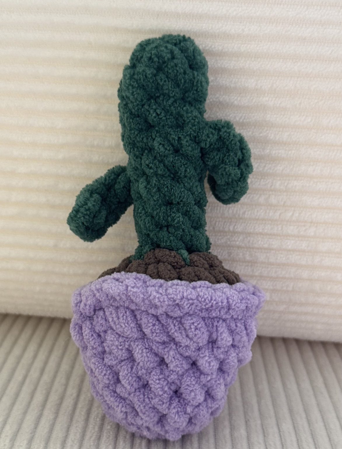 Crochet Purple Cactus