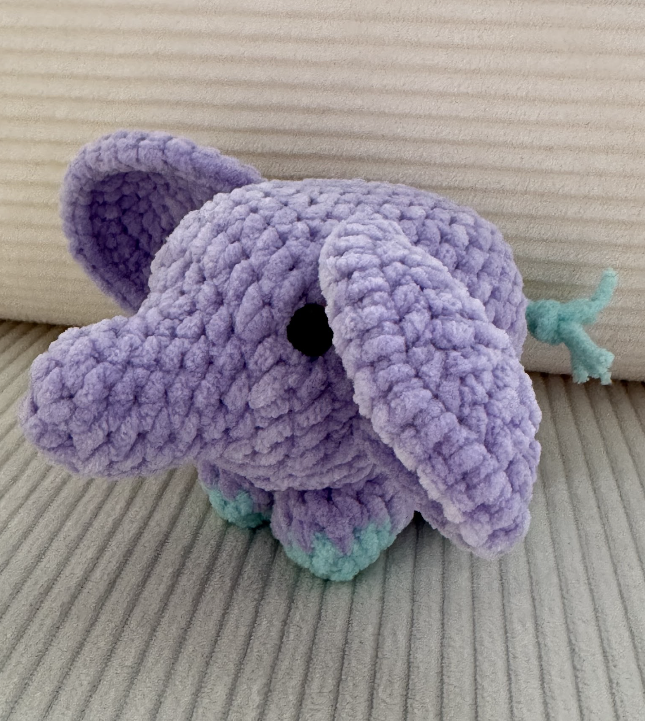 Crochet Purple Elephant