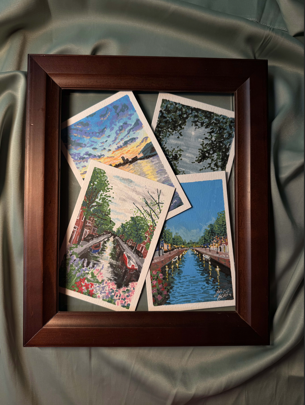 Hand-Painted Postcards