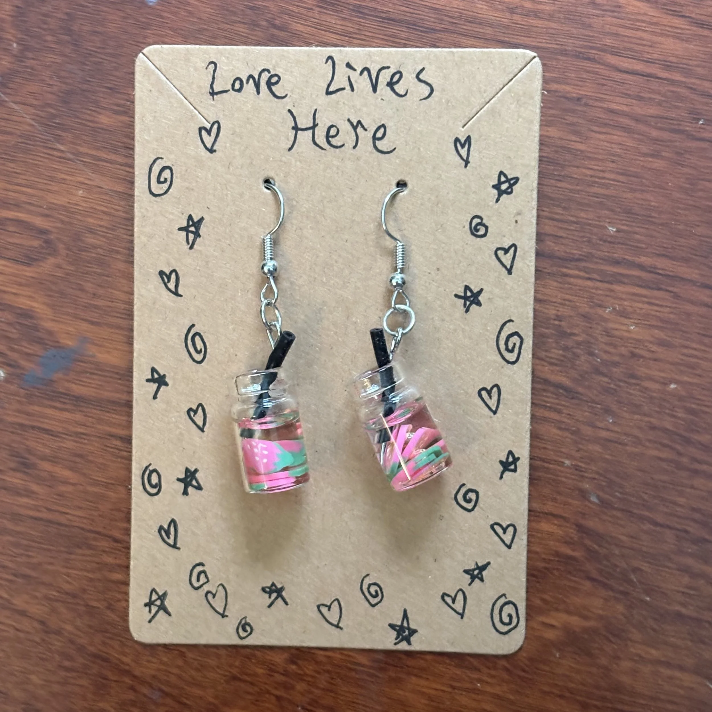 PinkStrawberryWaterEarrings.jpeg