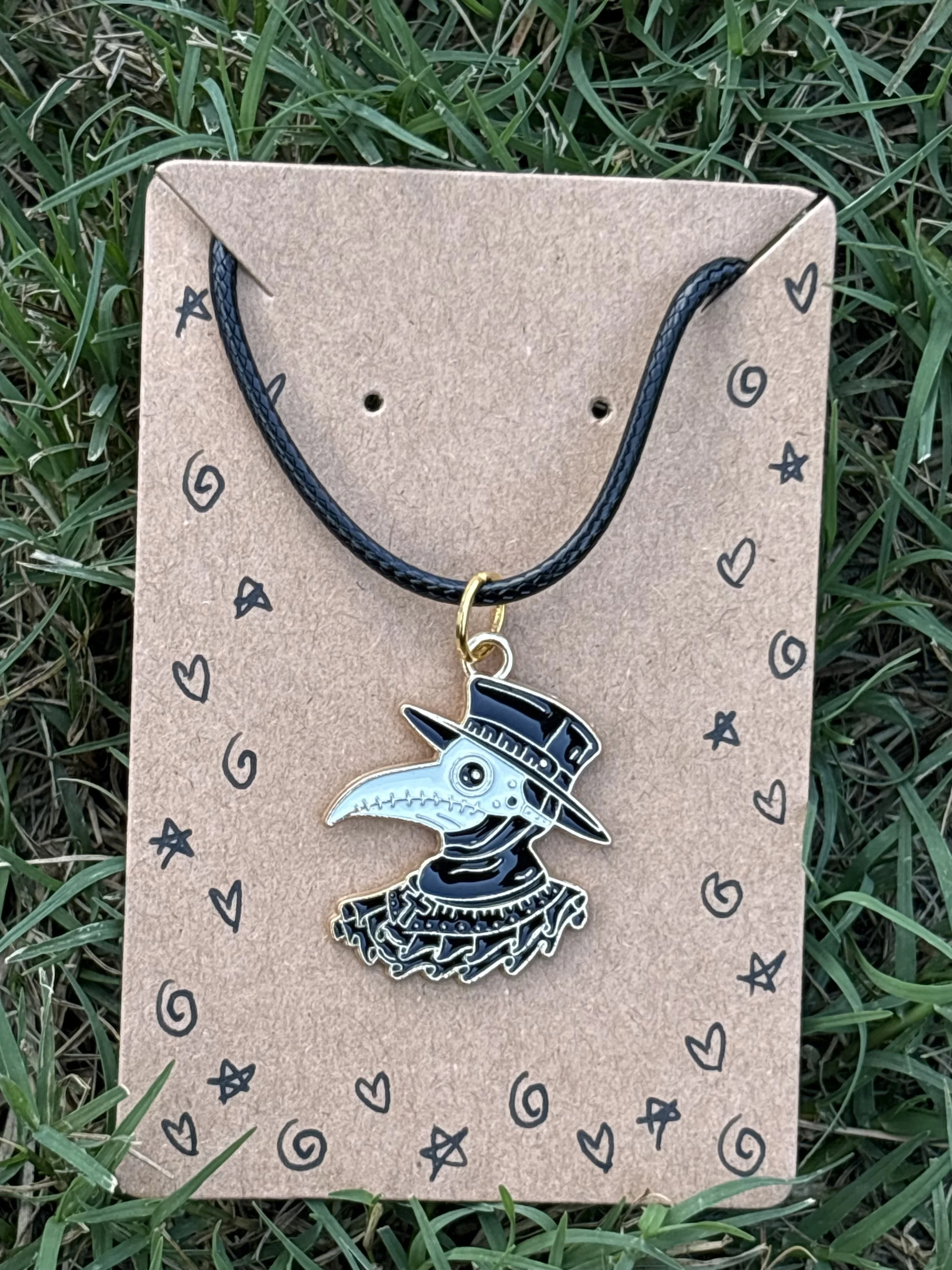 Plague doctor necklace