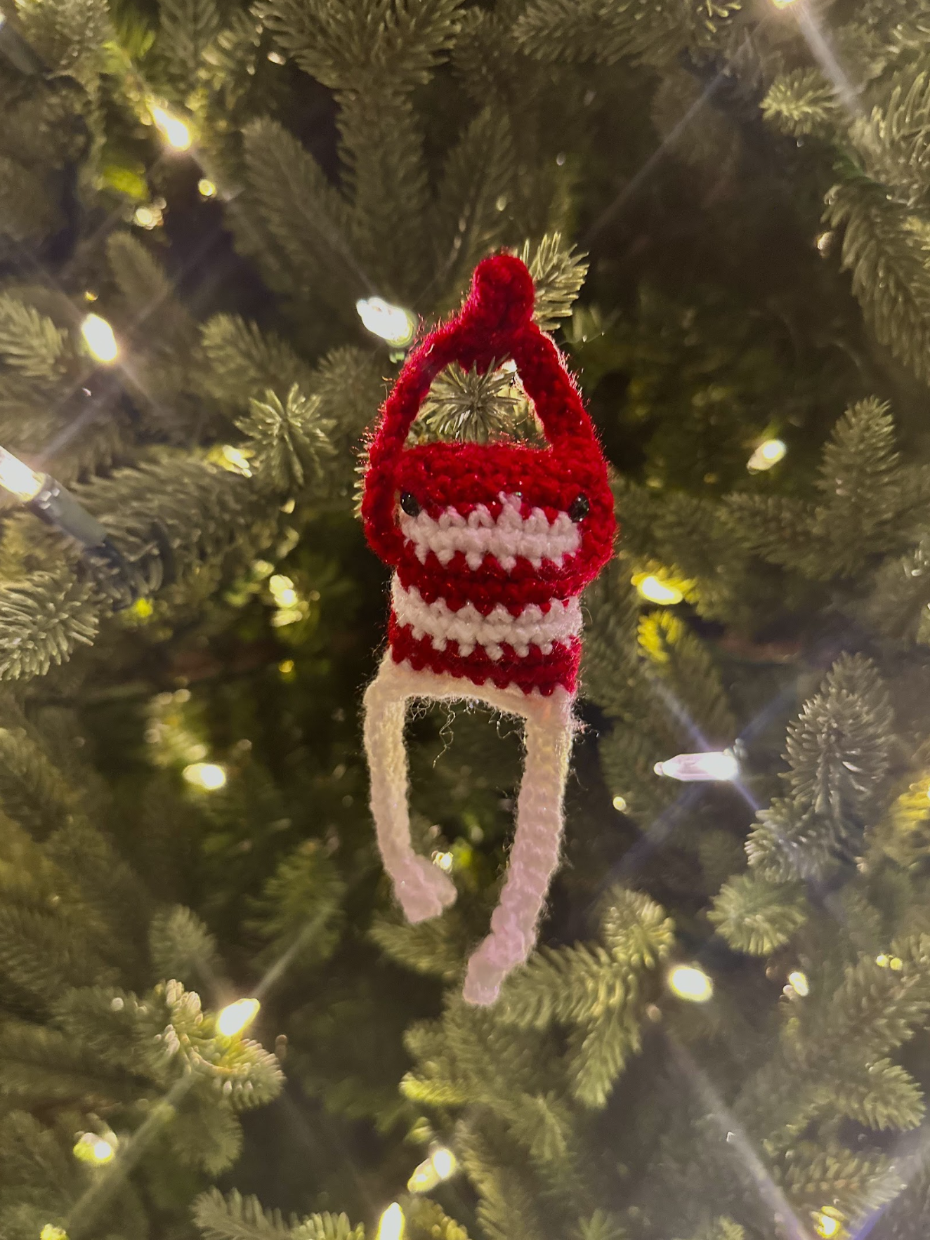 Mini Candy Cane Leggy Froggy