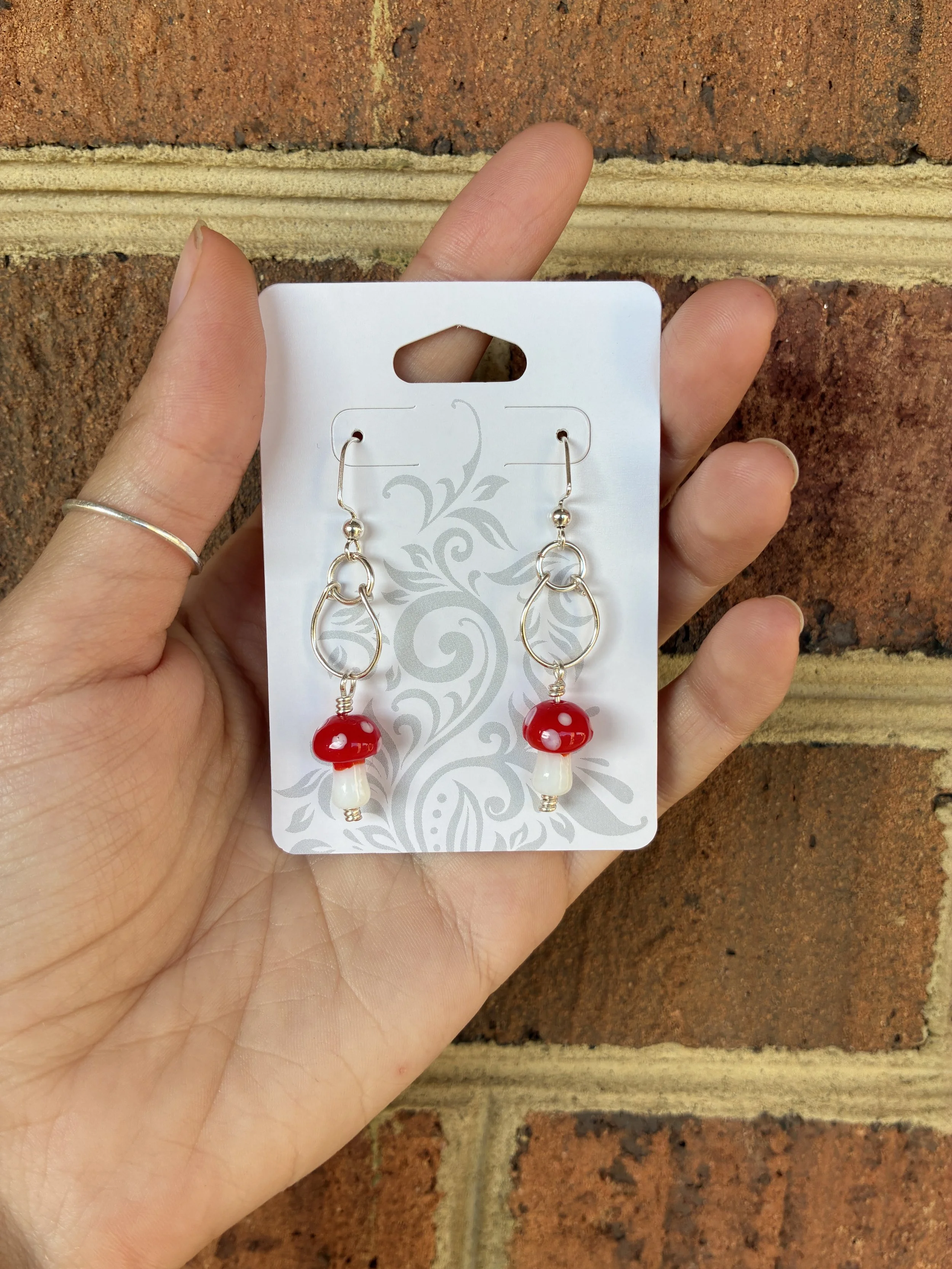 Beaded Earrings_Mini Mushroom.JPG