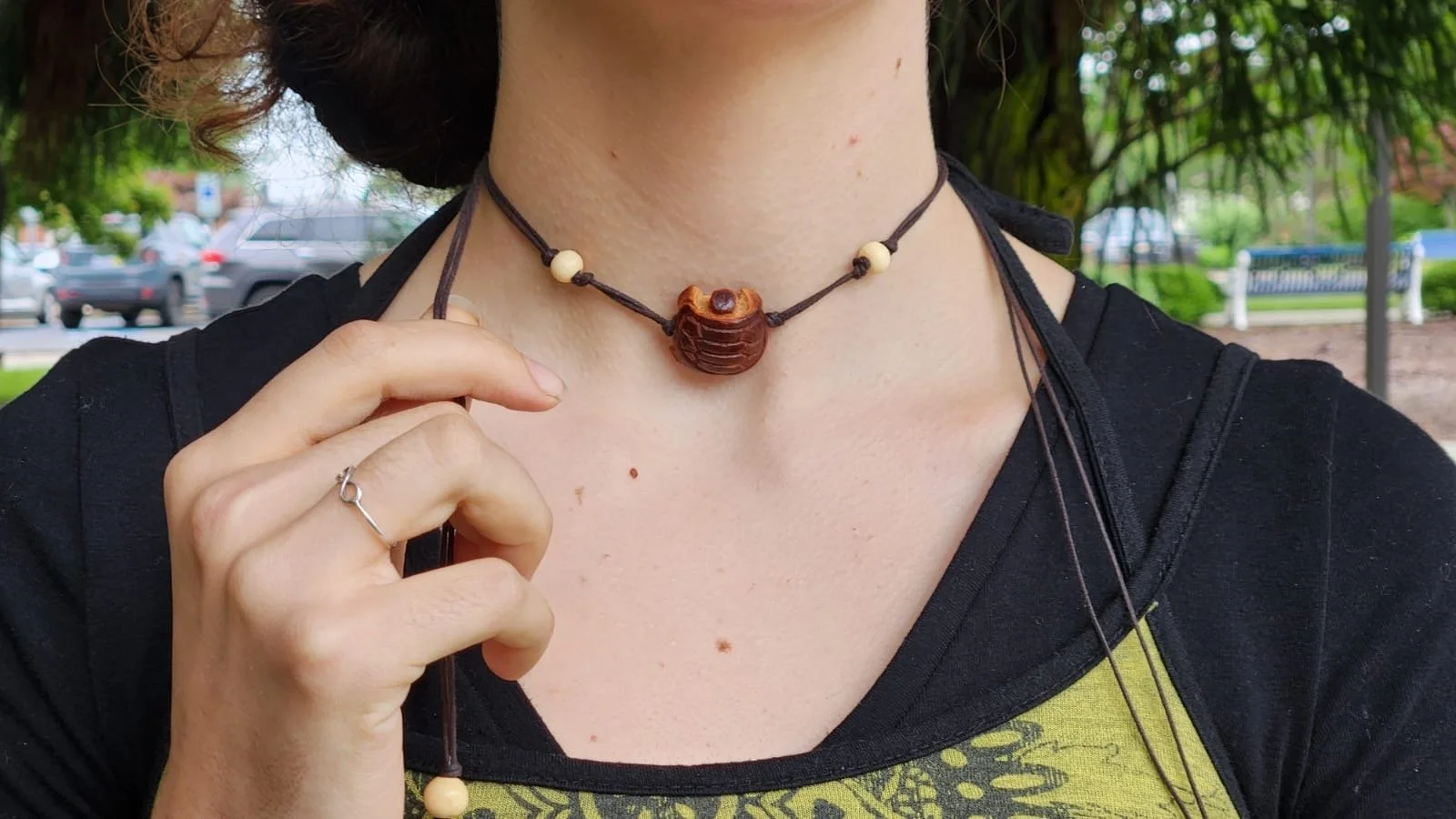 Carved Turtle Choker Necklace 1.jpg