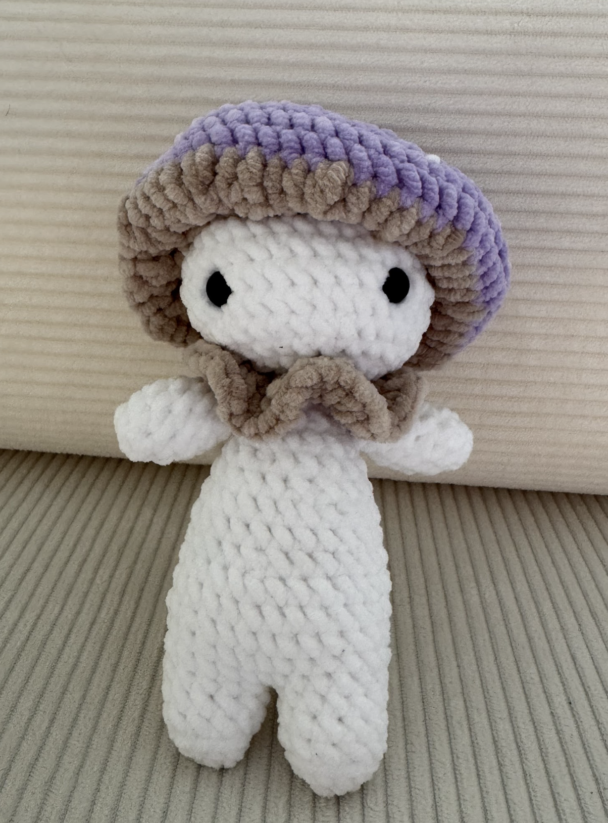 Crochet Purple Mushroom Man