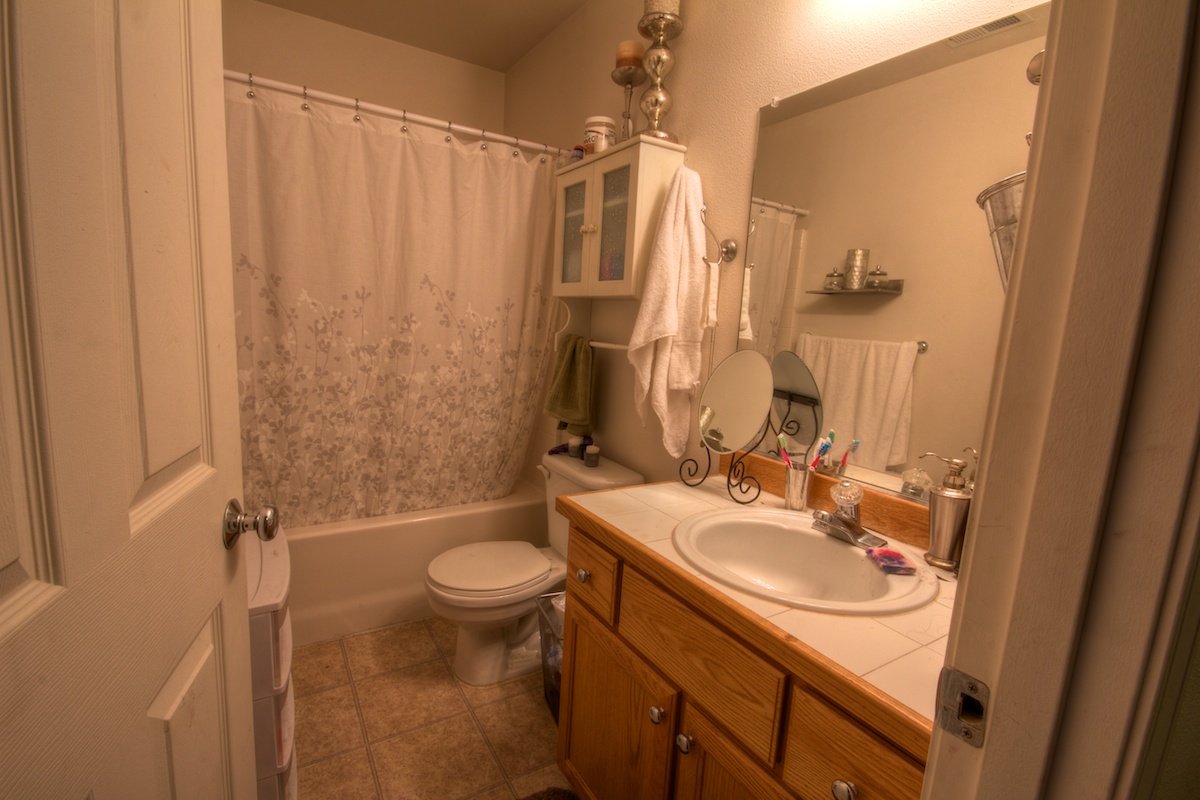 First bathroom of a house for sale in Gresham, Oregon