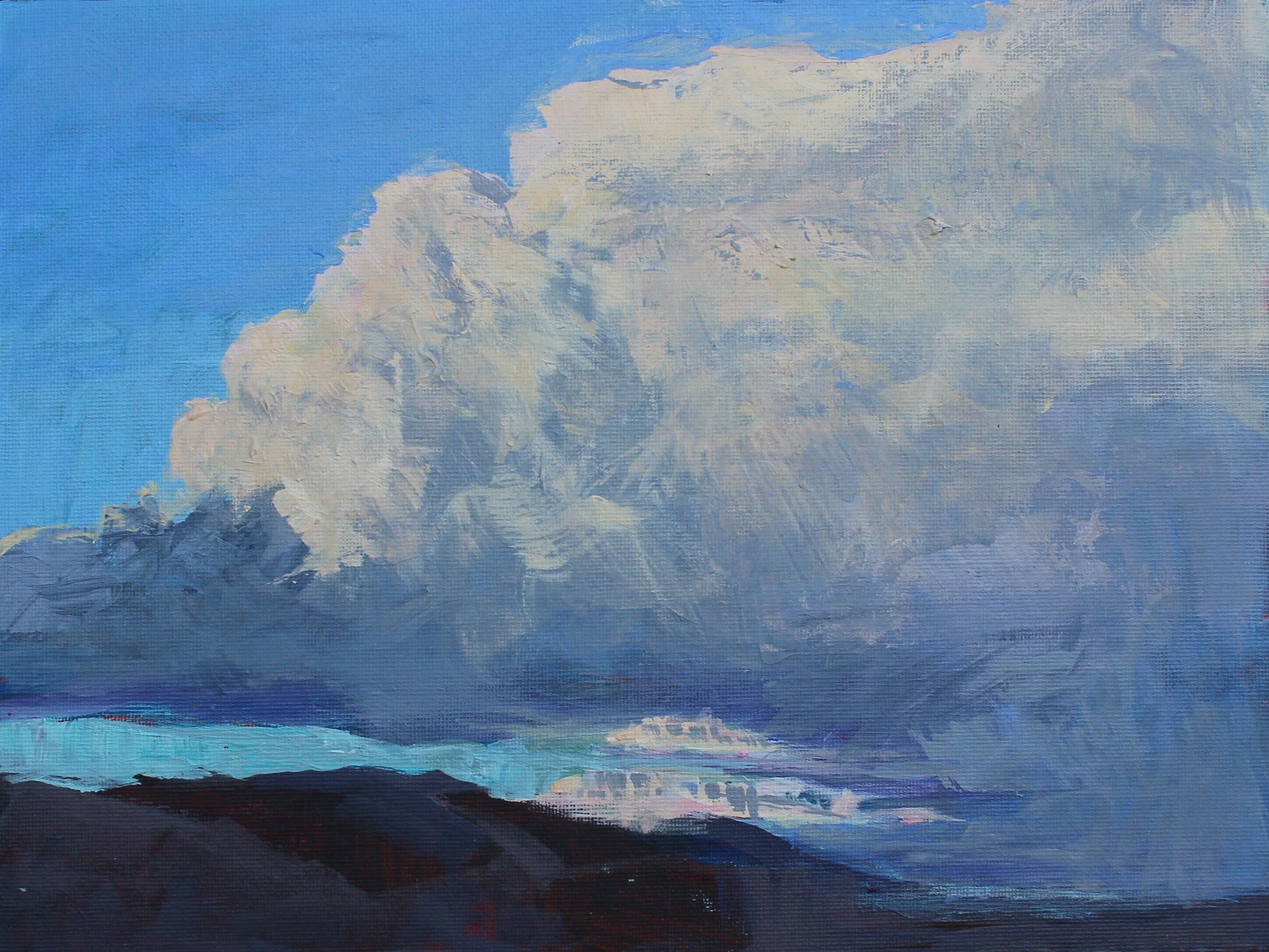Rain is Coming
9 X 12 Acrylic on Canvas Board
$300.00